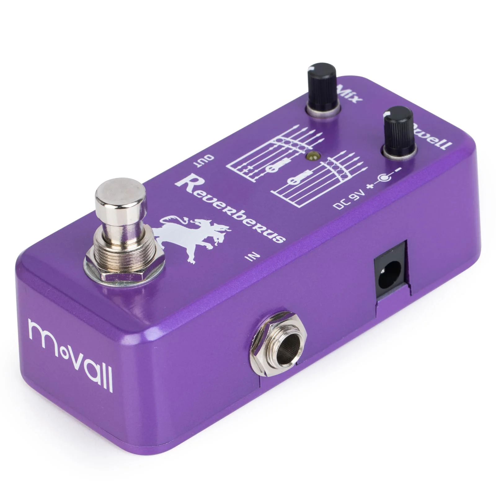 MP-311 Reverberus Guitar Effect Pedal - Spring Reverb Effect Pedal with True Bypass - Image 5