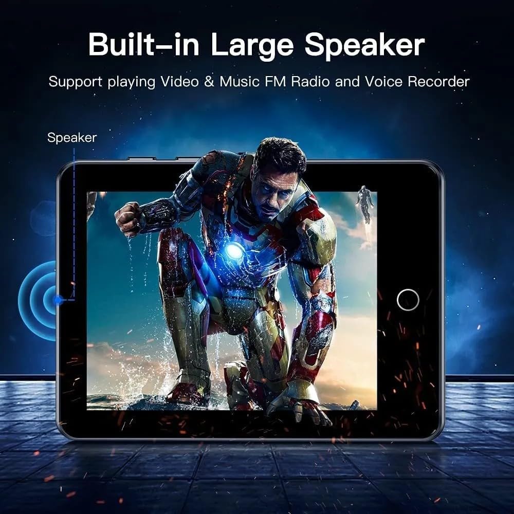 MP3 Player 32GB with Bluetooth 5.0, Upgraded 2.8" Full Touchscreen Mp4 Mp3 Player with Speaker, Portable HiFi Lossless Sound Music Player for Walking Running, Supports up to 128GB TF Card (White) white - Image 8