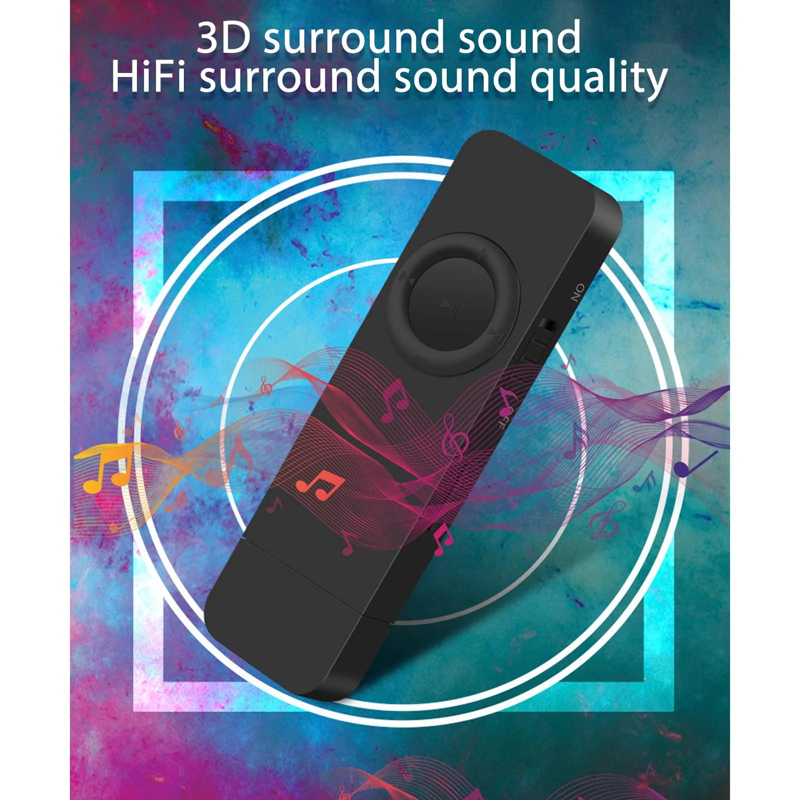 MP3 Player 8GB Expandable Memory, Lossless Sound, Portable Music Player for OTG Support, Long Battery Life (Black) Black - Image 2