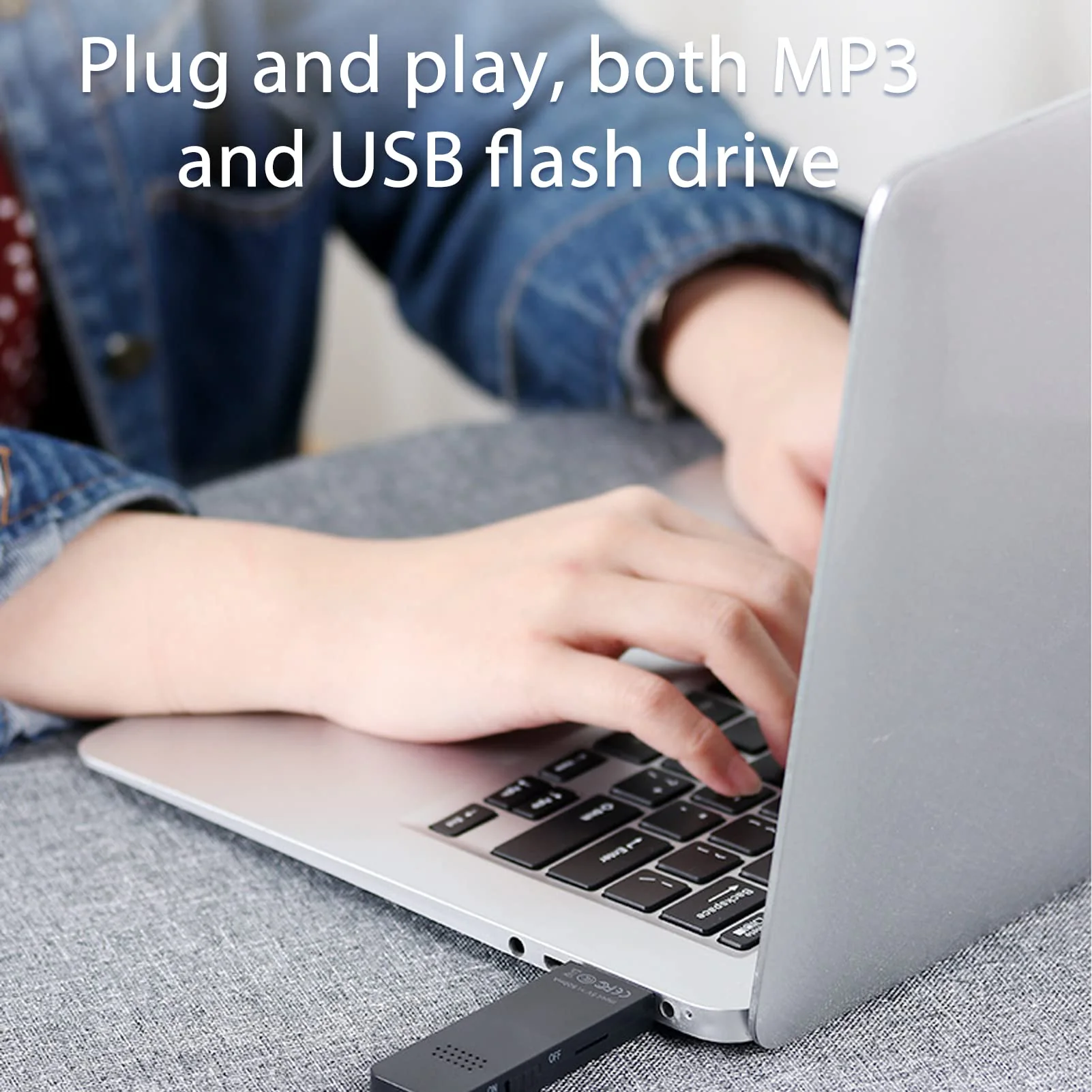 MP3 Player 8GB Expandable Memory, Lossless Sound, Portable Music Player for OTG Support, Long Battery Life (Black) Black - Image 3