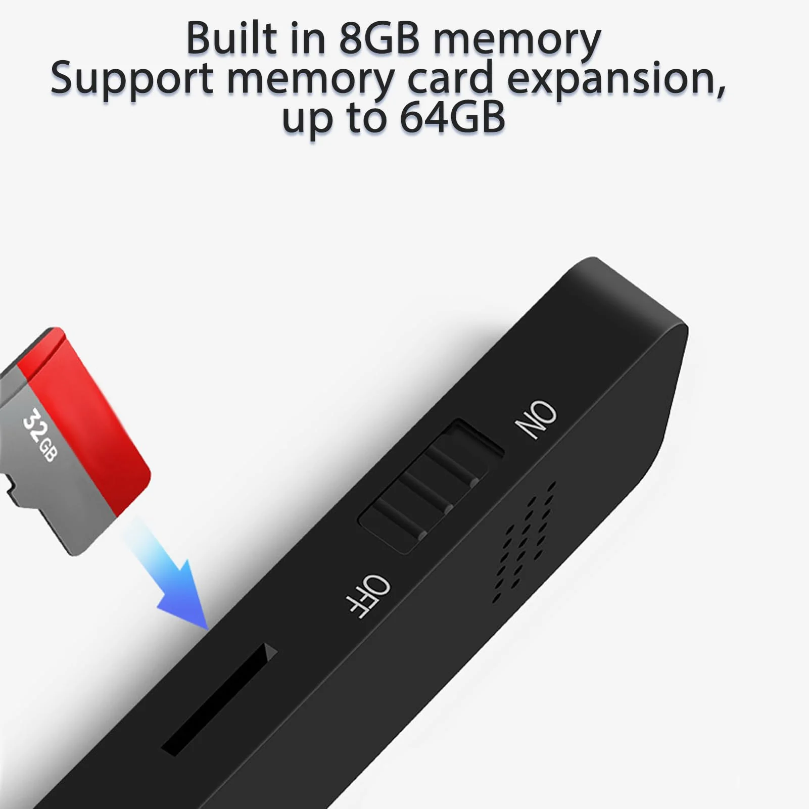 MP3 Player 8GB Expandable Memory, Lossless Sound, Portable Music Player for OTG Support, Long Battery Life (Black) Black - Image 5