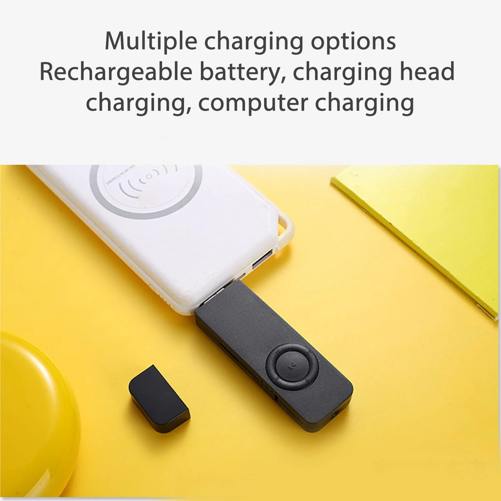 MP3 Player 8GB Expandable Memory, Lossless Sound, Portable Music Player for OTG Support, Long Battery Life (Black) Black - Image 8