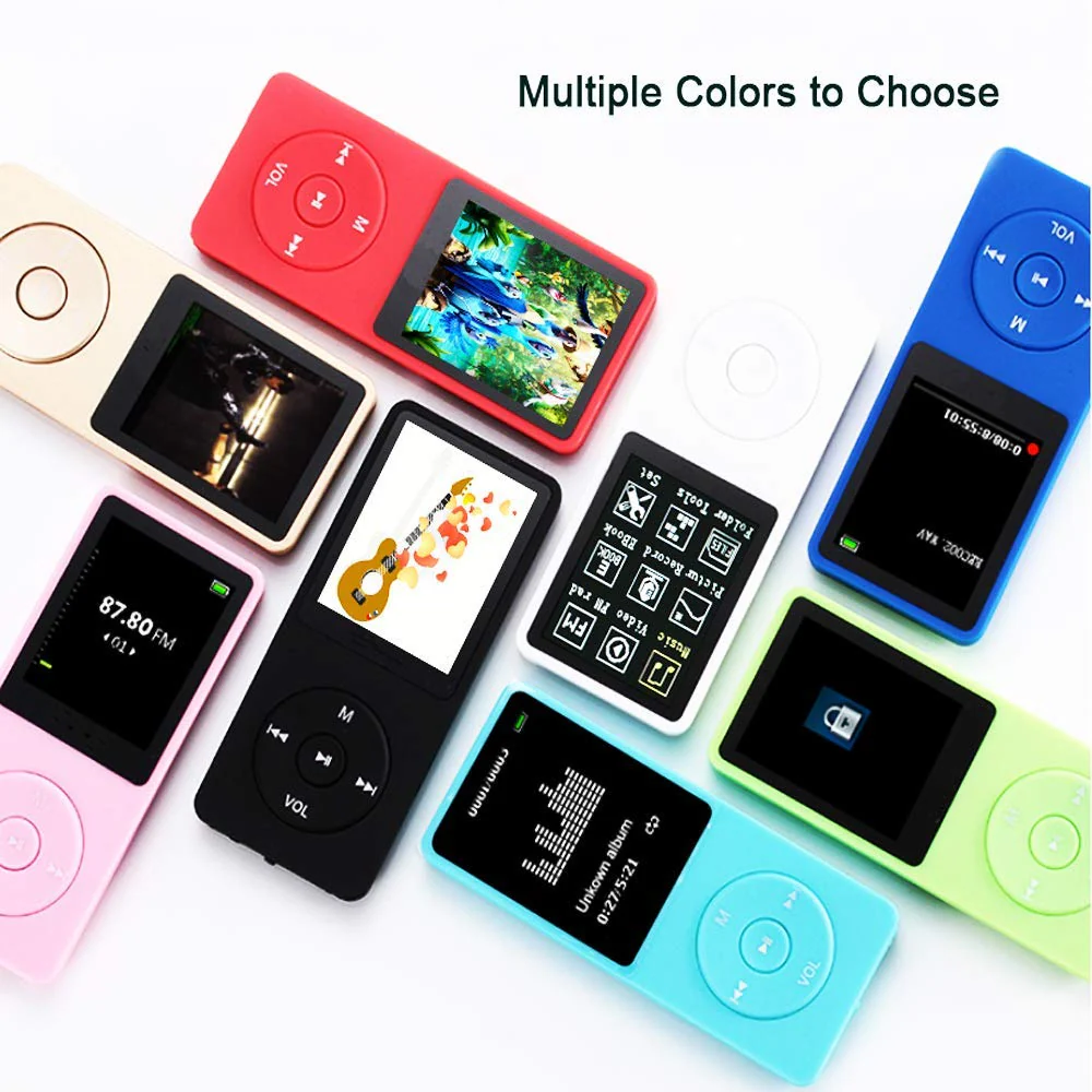 MP3 Player, Music Player with 16GB Micro SD Card, Build-in Speaker/Photo/Video Play/FM Radio/Voice Recorder/E-Book Reader, Supports up to 128GB (Dark Blue) Dark blue - Image 7
