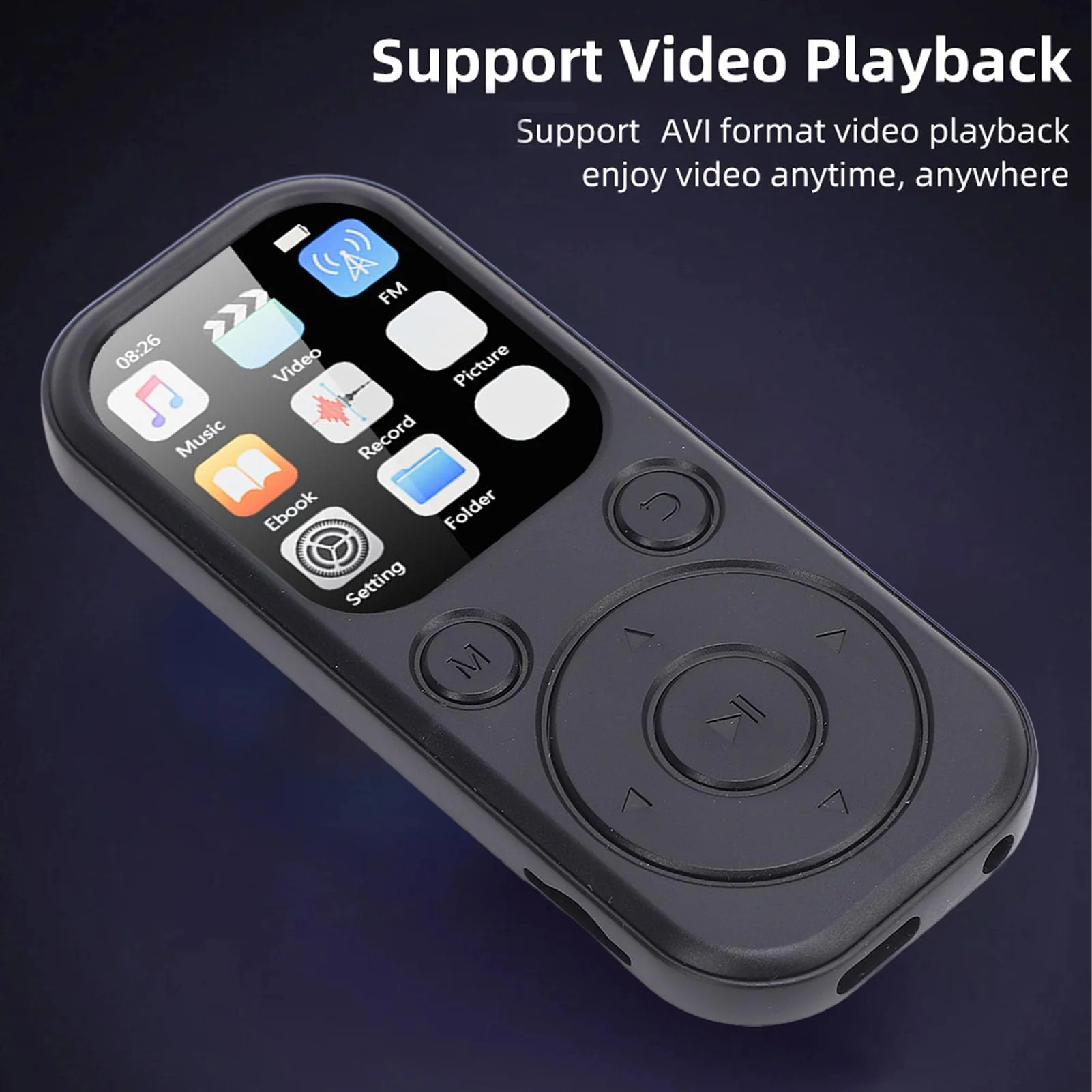 MP3 Player with Bluetooth 5.4, HiFi Sound Quality Portable Music Player with 2.01 Inch Screen, Rechargeable Digital Music Battery Powered, Support up to 128GB (Without Small Without Small Memory Card - Image 5