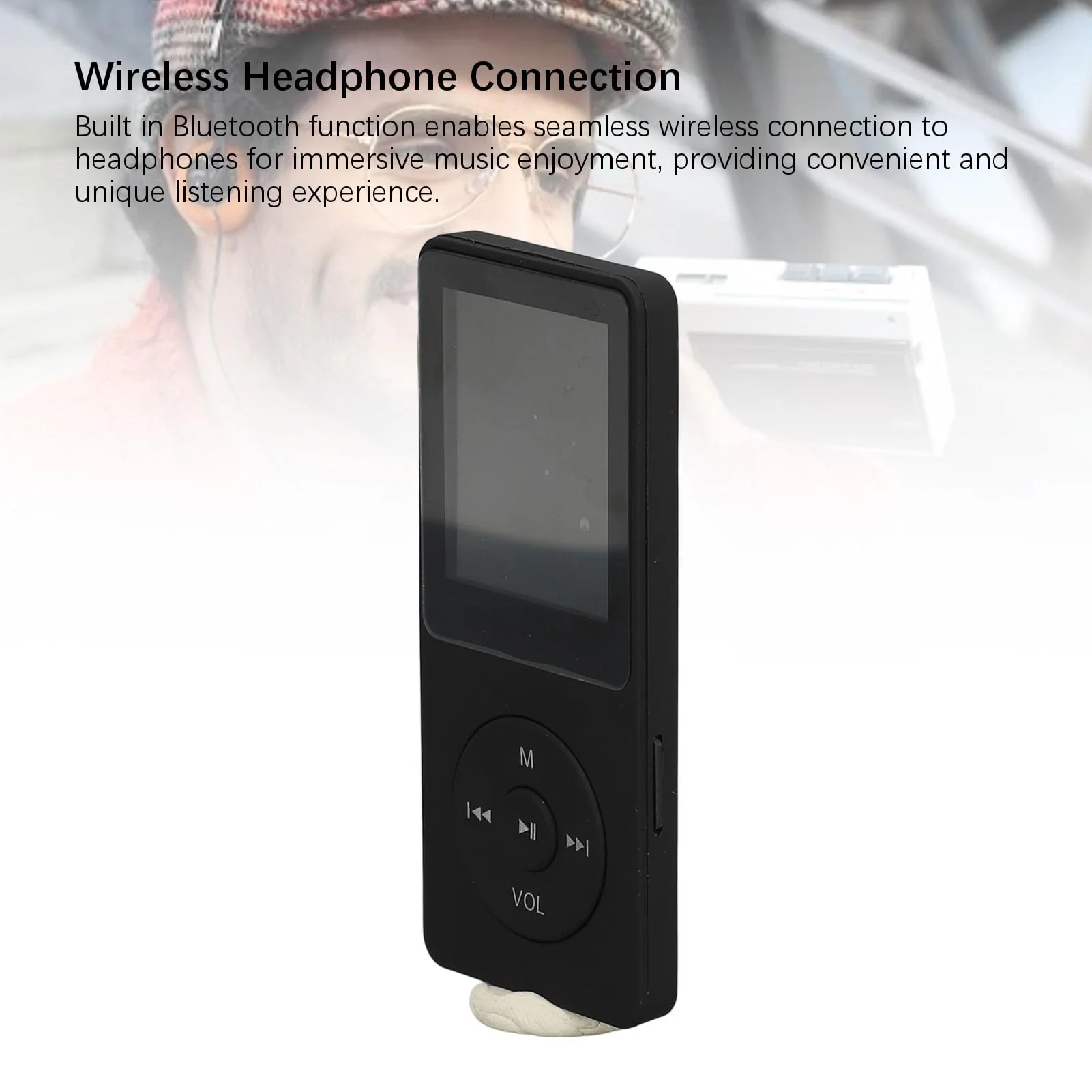 MP3 Player with Bluetooth, HiFi Sound Portable Music Player with Earphones, Music Device Mp4 MP3 Player for Kids - Image 2