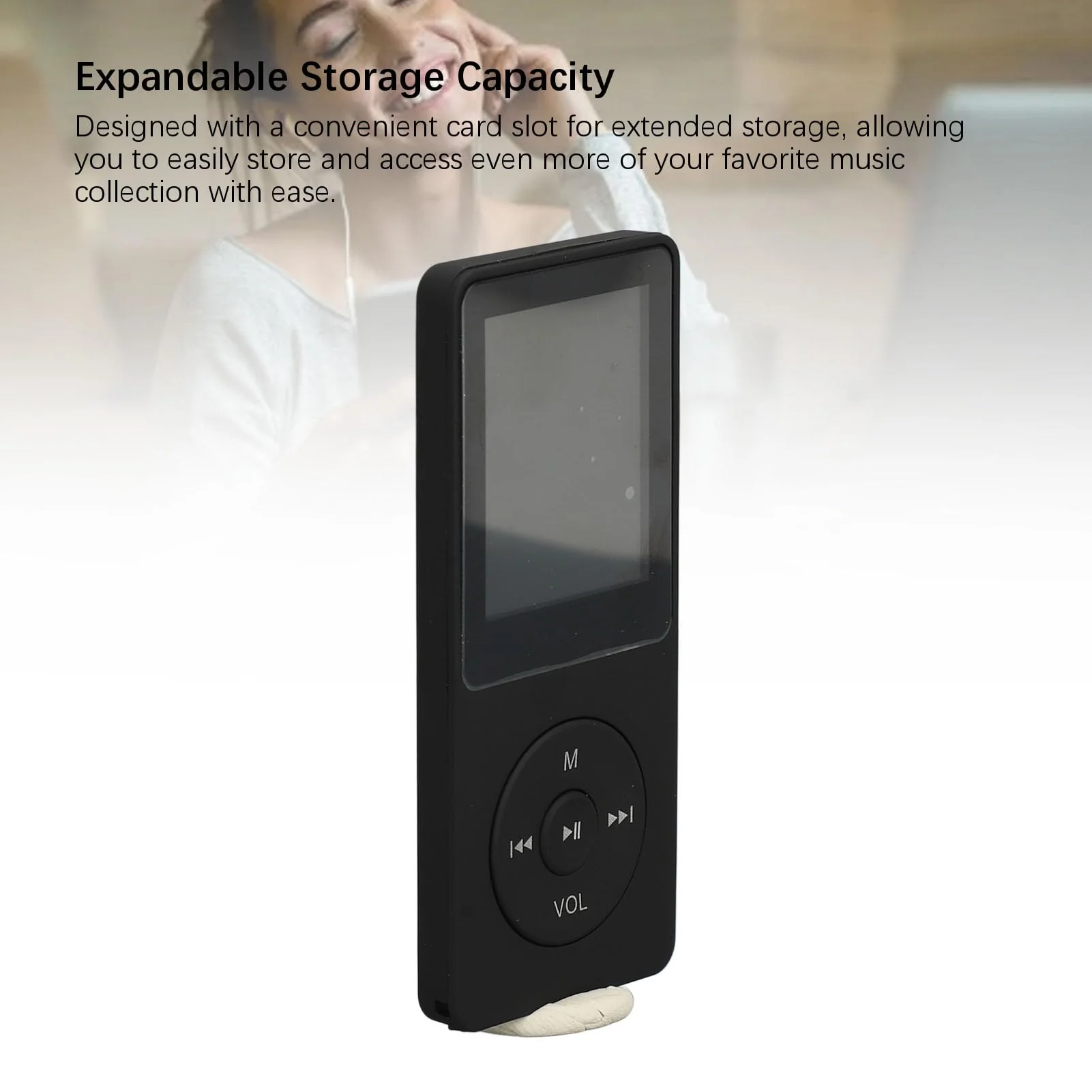 MP3 Player with Bluetooth, HiFi Sound Portable Music Player with Earphones, Music Device Mp4 MP3 Player for Kids - Image 6