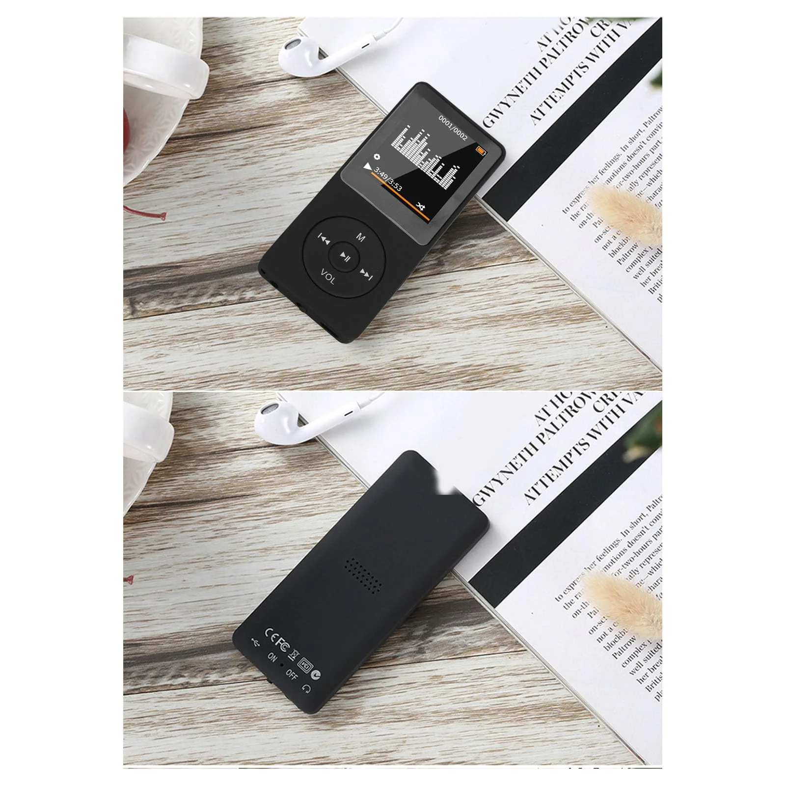 MP3 Player with Bluetooth, HiFi Sound Portable Music Player with Earphones, Music Device Mp4 MP3 Player for Kids - Image 9