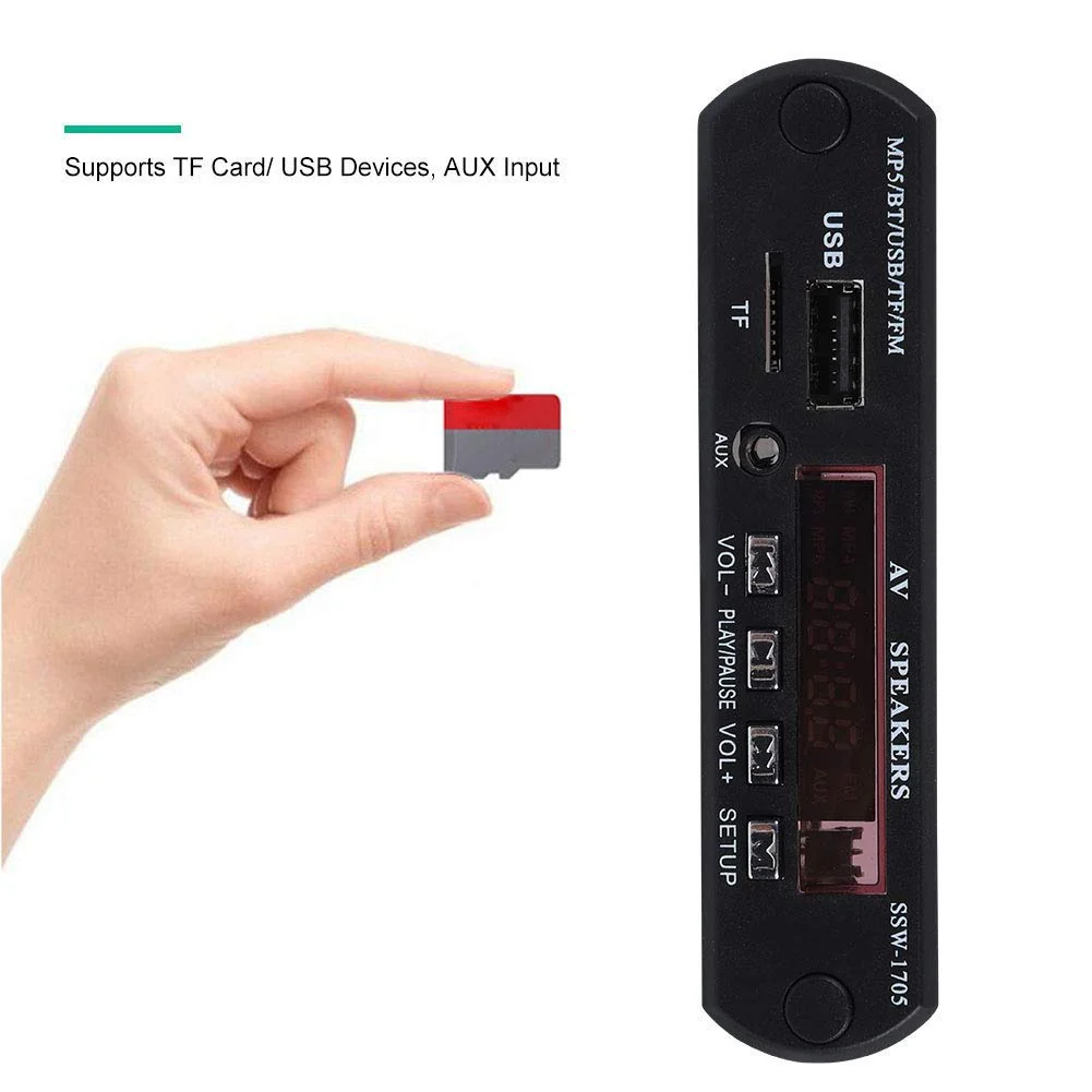 MP5 Player 1280 * 720 HD MP5 Player Stereo Bluetooth Audio Player with Remote Control Support FM AUX Input - Image 5