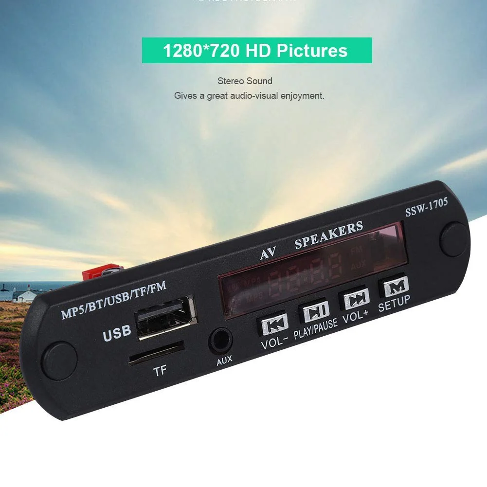 MP5 Player 1280 * 720 HD MP5 Player Stereo Bluetooth Audio Player with Remote Control Support FM AUX Input - Image 7
