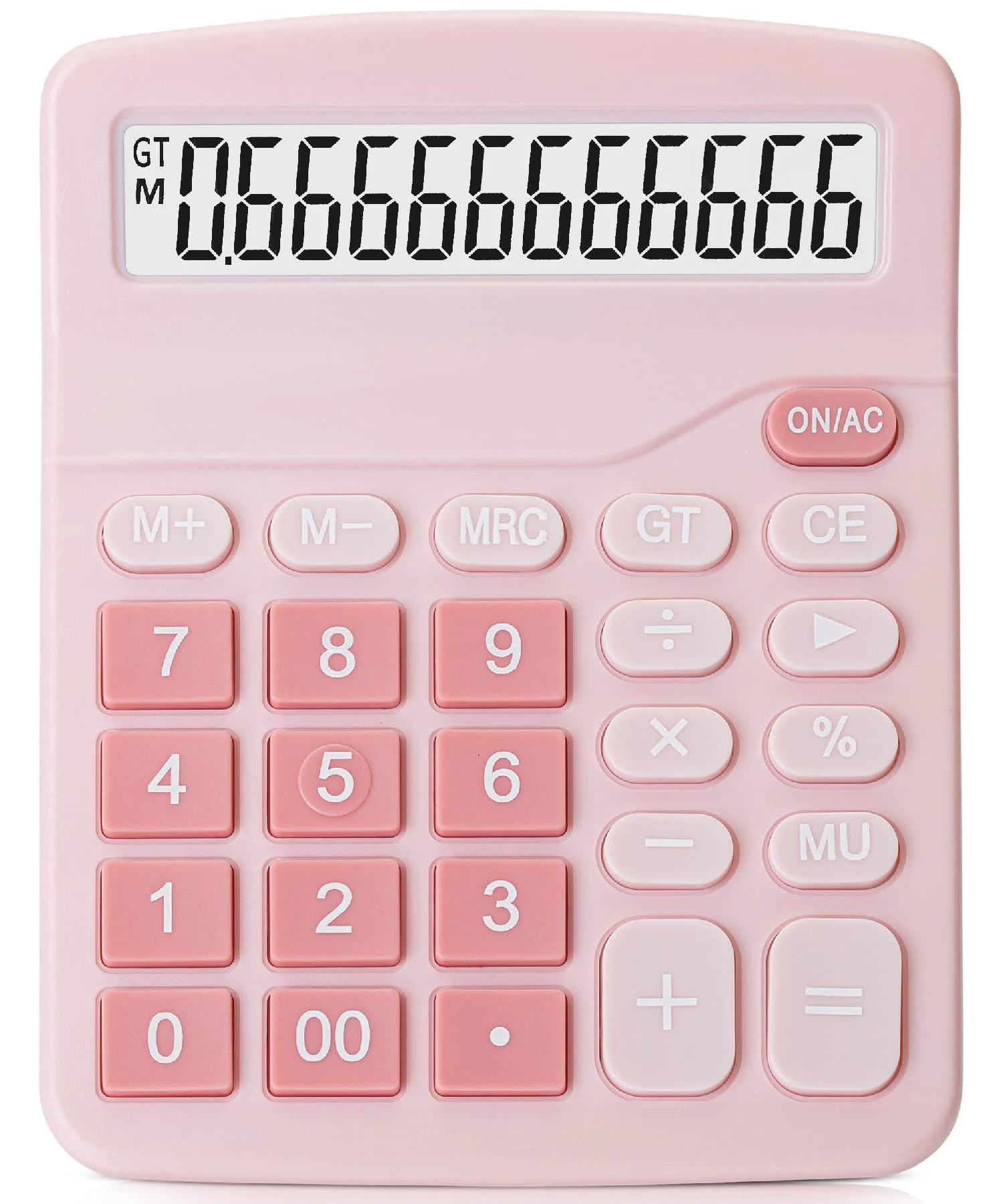 Mr. Pen- Calculator, Pink, Calculators Large Display, Standard Function Calculator, 12-Digit, Calculators Desktop, Office Calculator, Desktop Calculator, Desk Calculator Large Display, Pink Calculator