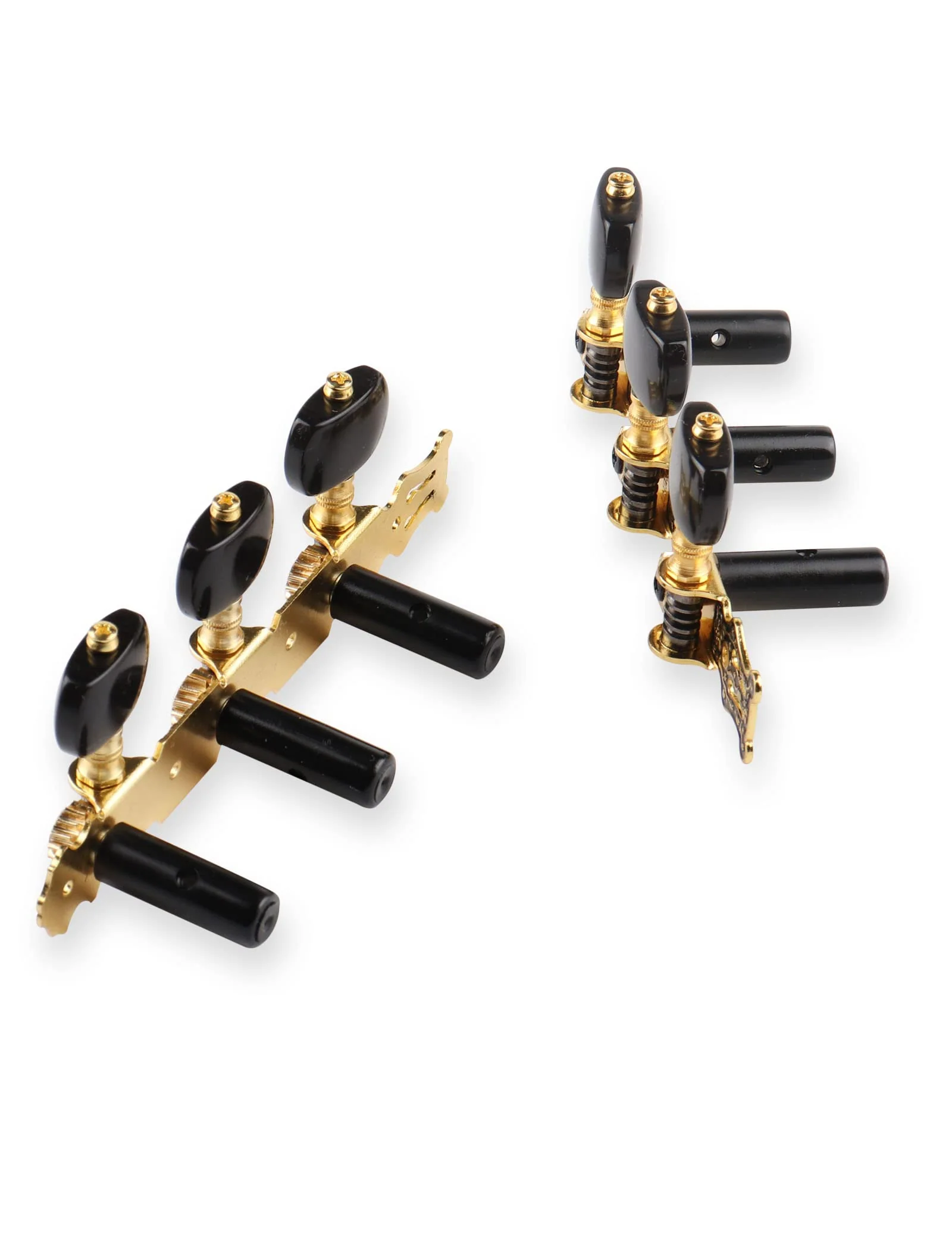 Mr.Power Guitar Tuners Machine Heads 3+3 Set Tuning Keys String Pegs Only for Classical Guitar (Long Black, Black Button) Long Black - Image 6