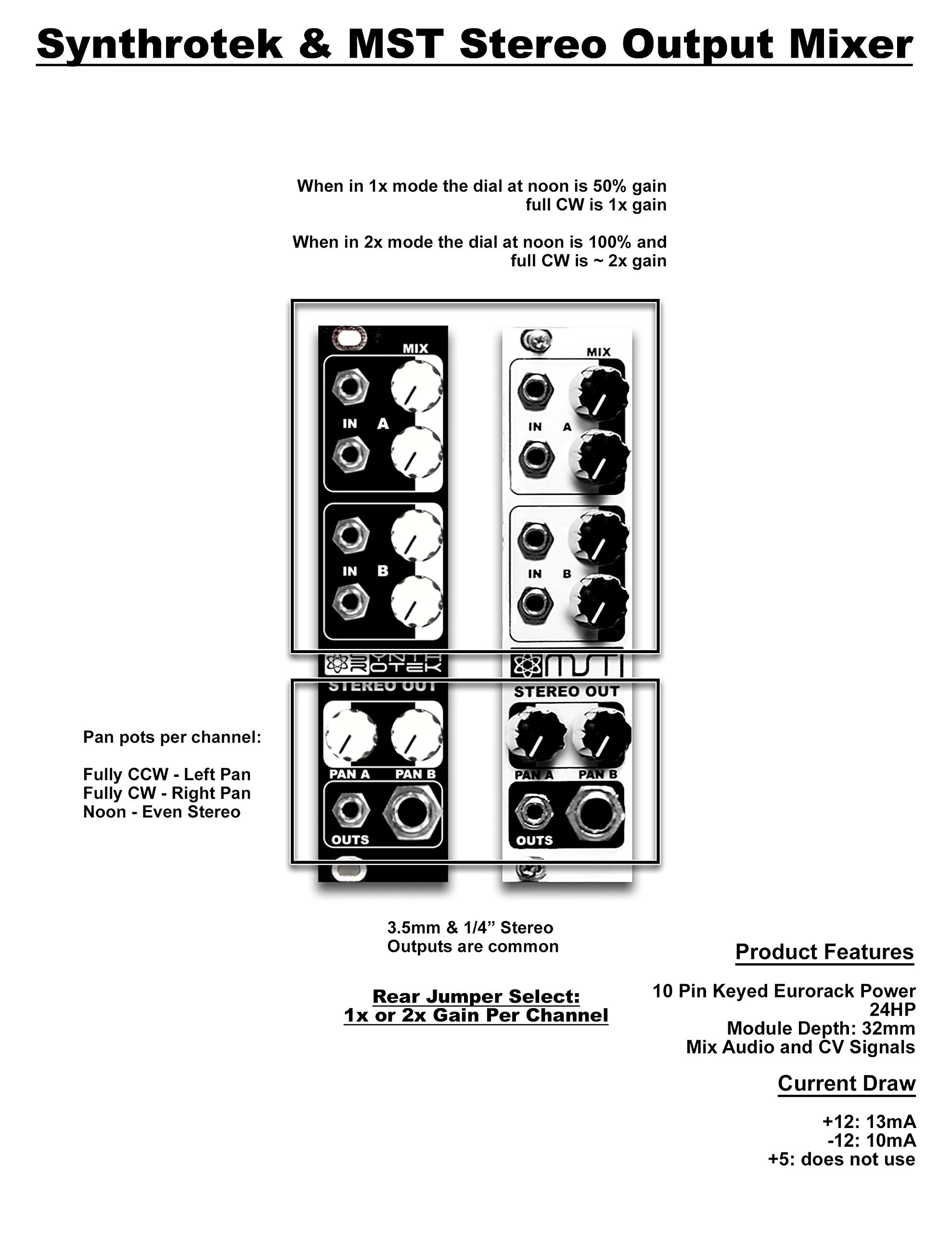 MST Stereo Output Mixer DIY Kit - Image 3