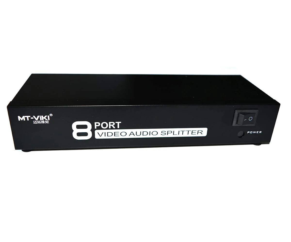 MT-VIKI 8 Way 3 RCA Splitter Composite Video Audio Distribution (1 in 8 Out) 1 in 8 out - Image 5