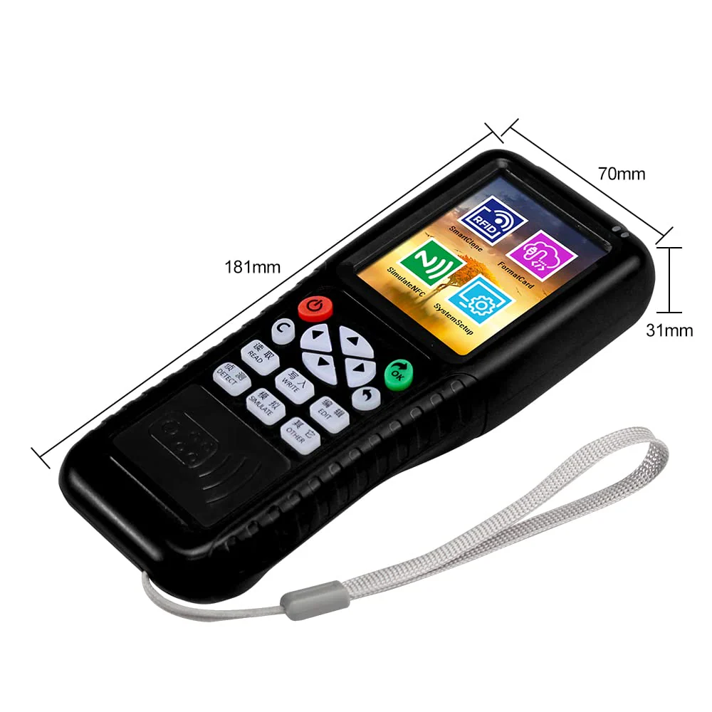 Multi Frequencies RFID Reader Writer Duplicator, RFID Smart Card Programmer, Access Control Card Decoder, with Writable Key Fobs Cards, Free Software, Only Work for Access Control Cards - Image 8