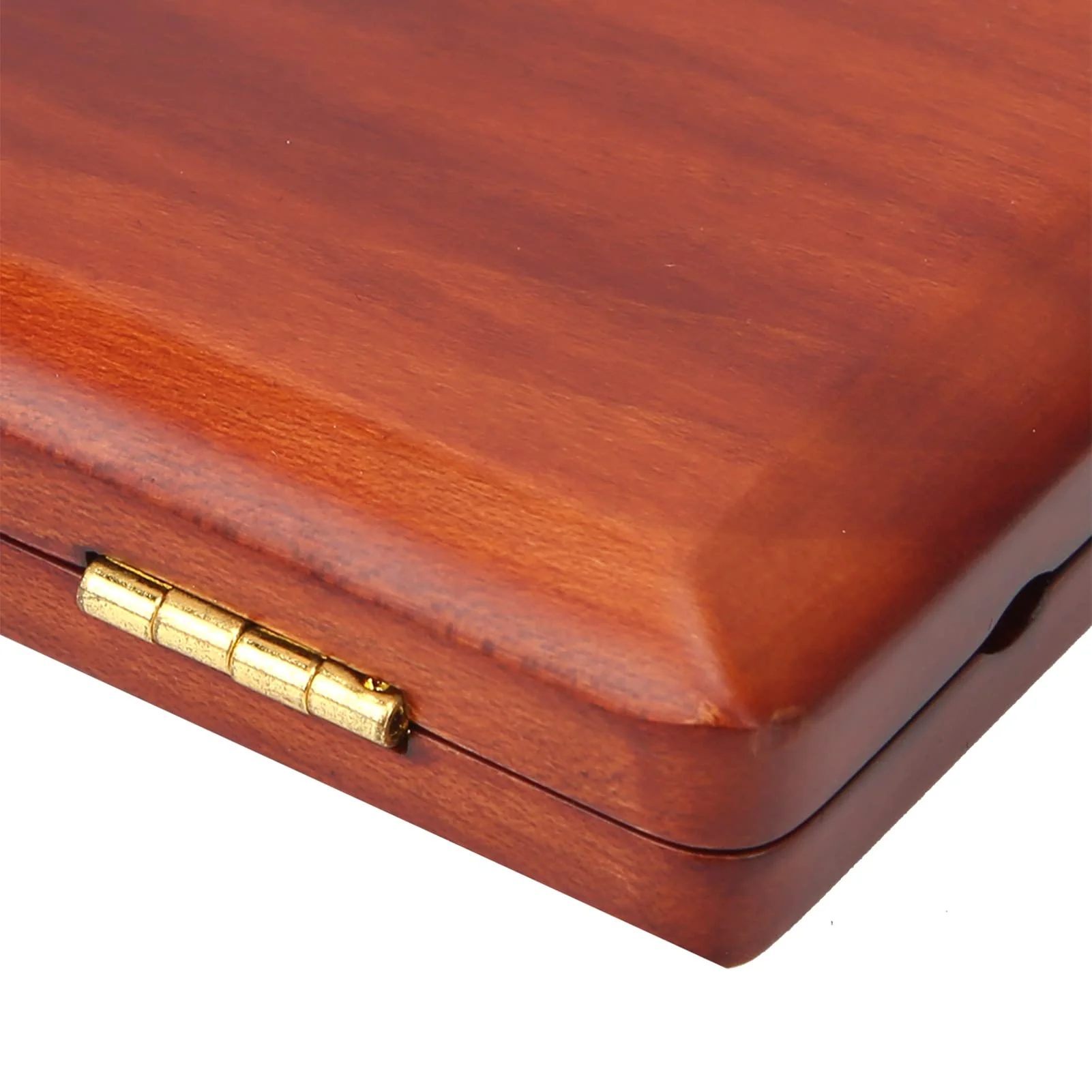Multi-Instrument Case Saxophone Clarinet Case for 5-Reeds Solid Wood Holding Storing Box with Hygrometer and a Magnet Switch Design(Amber Color) Amber Color - Image 9