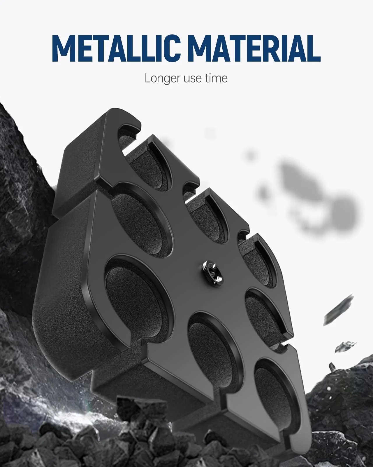 Multi Microphone Holder[Thickened aluminum/Customized] for Mic Stand holds up to 8 mics Multiple Mic Holder for Organizer & Display for and Wireless Mics Mounts to 5/8"-27 or 3/8"-16 Threaded Stands - Image 5