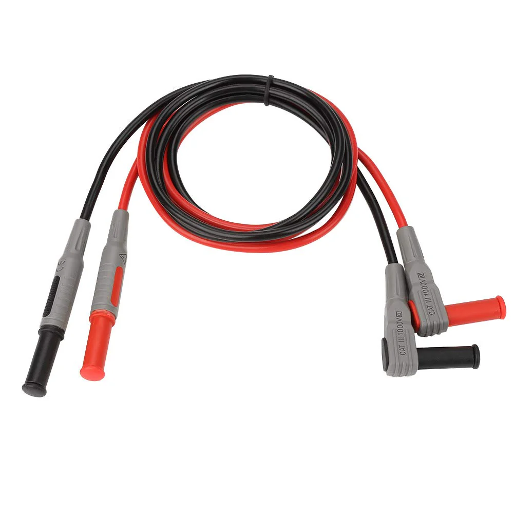 Multimeter Probe Test Cable, P1033 4 mm Test Leads, Banana Plug Test Lead, Angle to Straight Multimeter Wire Cable, Test Leads for Multimeter - Image 8