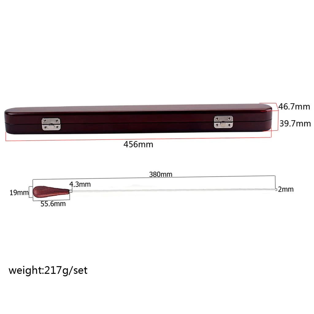 Music Conducting Baton Music Baton Orchestra Baton Wood Handle with Wooden Gift Box R135C - Image 6