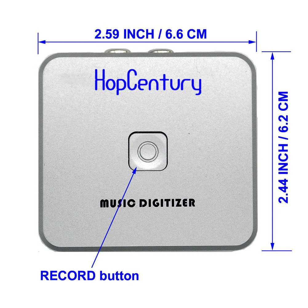 Music Digitizer CD Recorder for Music Audio Capture Device Cassette MP3 Recorder Converter with 3.5mm & RCA Line Input - Image 4