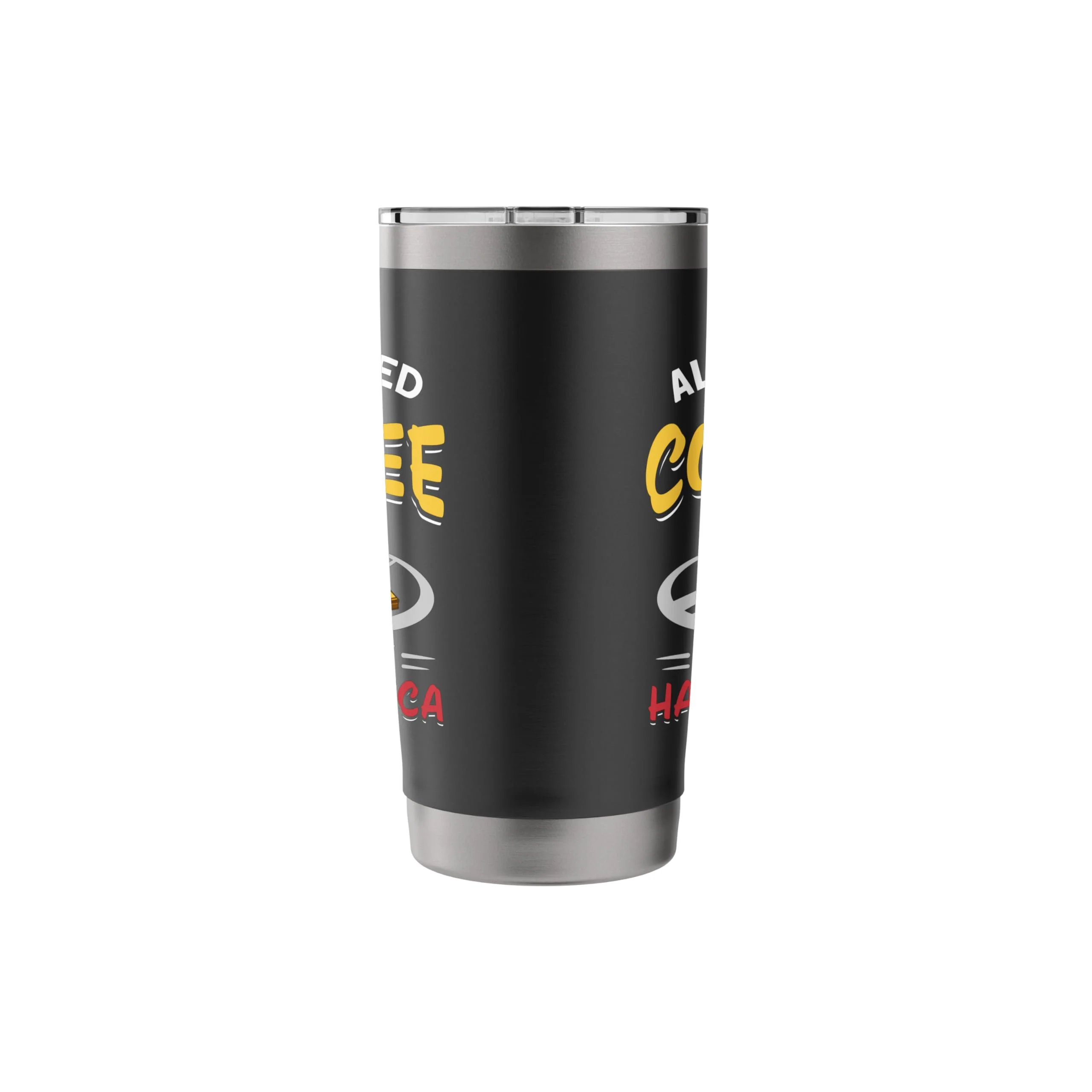 Music Instrument Mouth Organ Coffee And My Harmonica Stainless Steel Insulated Tumbler 20 Ounces Black - Image 2