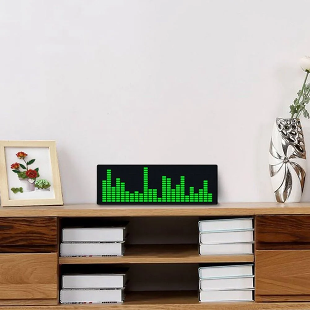 Music Spectrum Display, Music Spectrum Display Analyzer, VU Meter, RGB Audio Level Display, Amplifier Board, Color LED Screen, Voice Control + Wire Control - Image 2