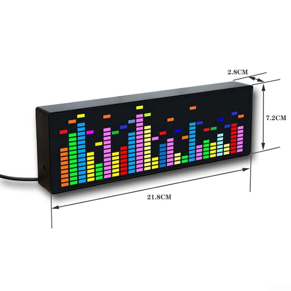 Music Spectrum Display, Music Spectrum Display Analyzer, VU Meter, RGB Audio Level Display, Amplifier Board, Color LED Screen, Voice Control + Wire Control - Image 4