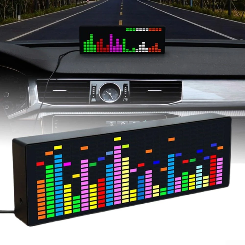 Music Spectrum Display, Music Spectrum Display Analyzer, VU Meter, RGB Audio Level Display, Amplifier Board, Color LED Screen, Voice Control + Wire Control - Image 5