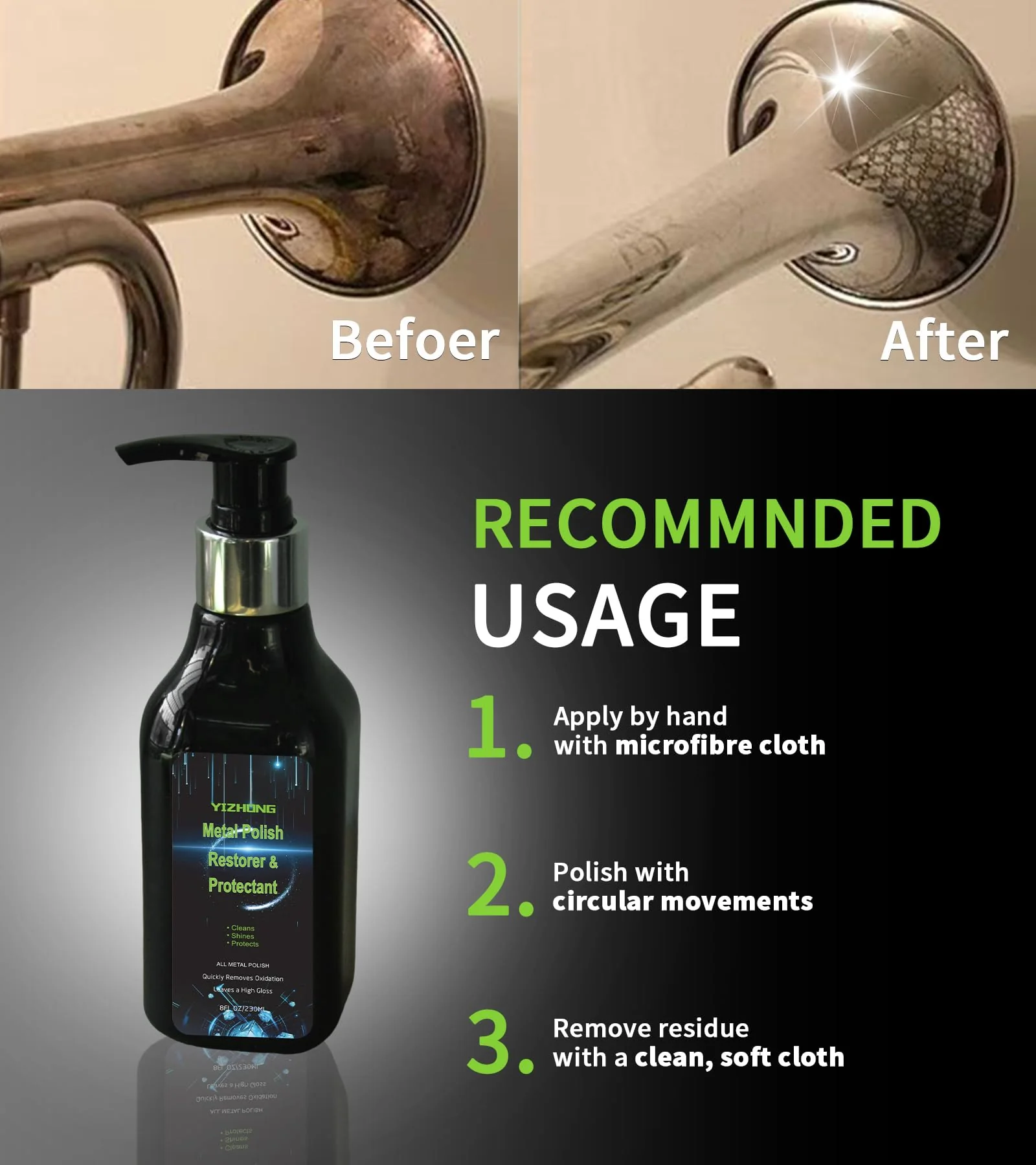 Musical Instrument Polishing Cleaning, Rust Removal, Restoration & Oxidation Protection Kit Various Instruments, Suitable for Brass, Silvering,Chrome-Plated Metal, Stainless Steel Surfaces - Image 3