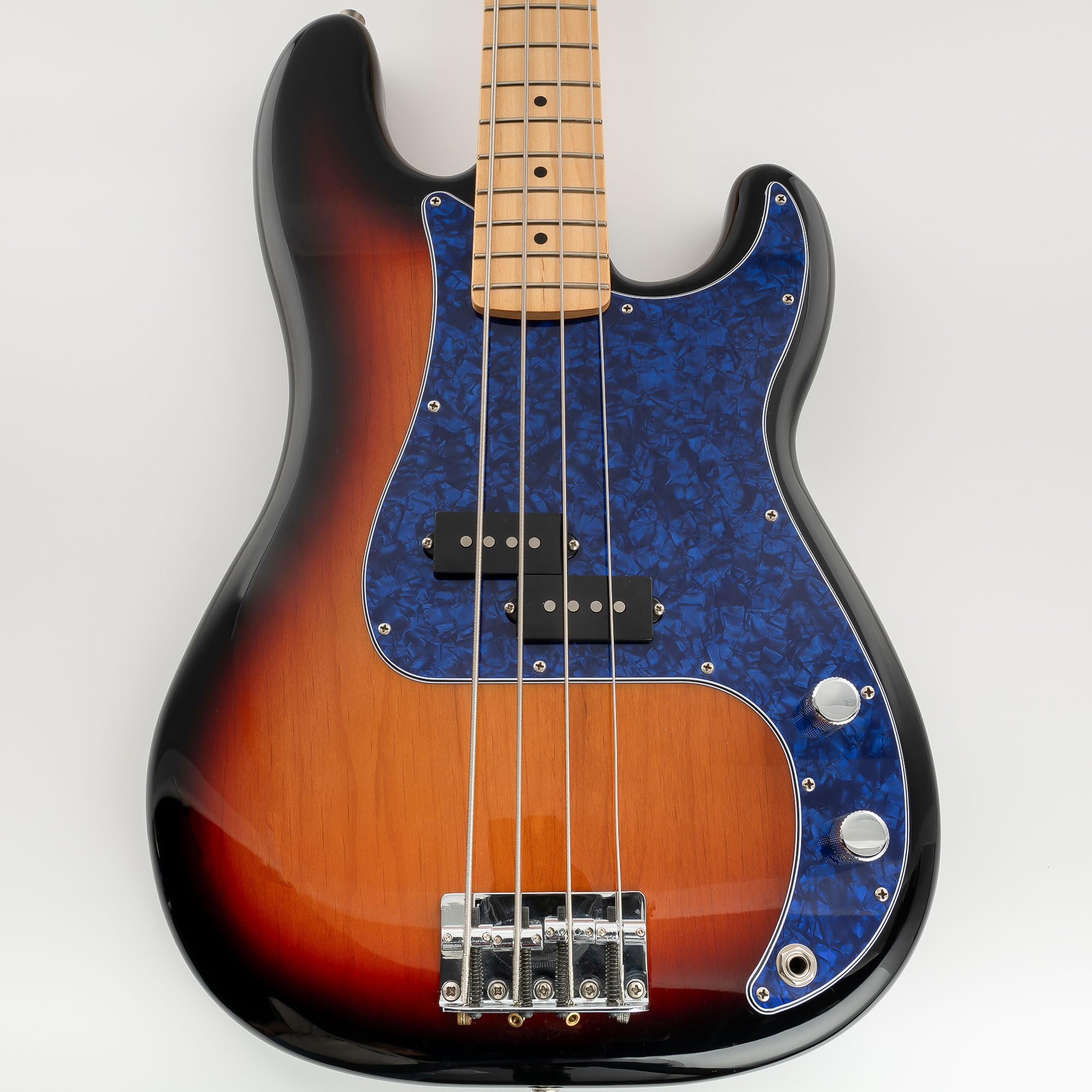 Musiclily 13 Holes P Bass Pickguard Sratch Plate Pick Guards for PB Precision Bass Guitar,4Ply Pearl Blue - Image 5
