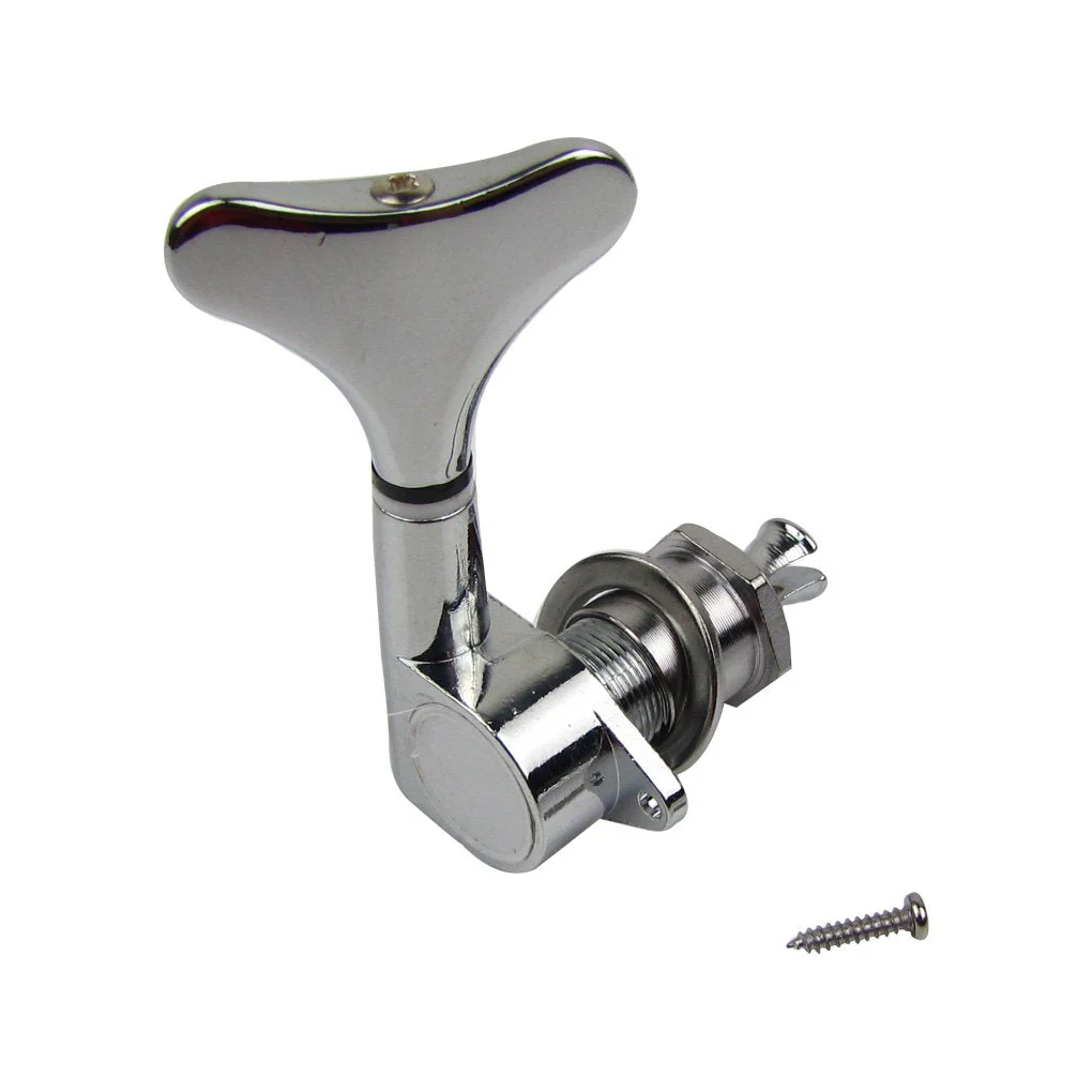 Musiclily 2+2 Sealed Bass Tuners Tuning Pegs Keys 2R2L Machine Heads for 4 String Bass Guitar, Chrome - Image 4