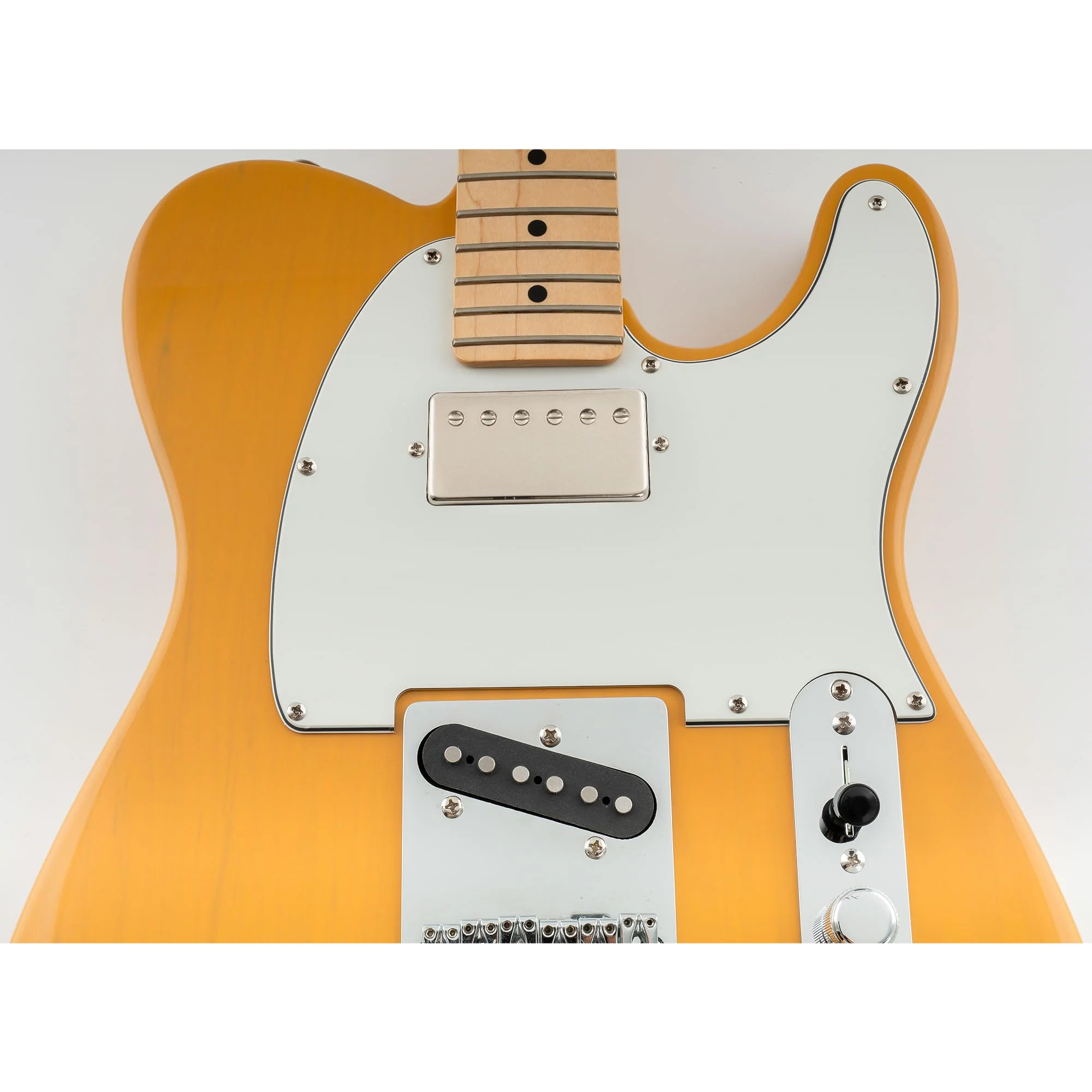 Musiclily 8 Hole Humbucker Tele Pickguard HH Guitar Pick Guard Scratch Plate for USA/Mexican Fender Telecaster Standard Electric Guitar, 3 Ply Parchment - Image 5