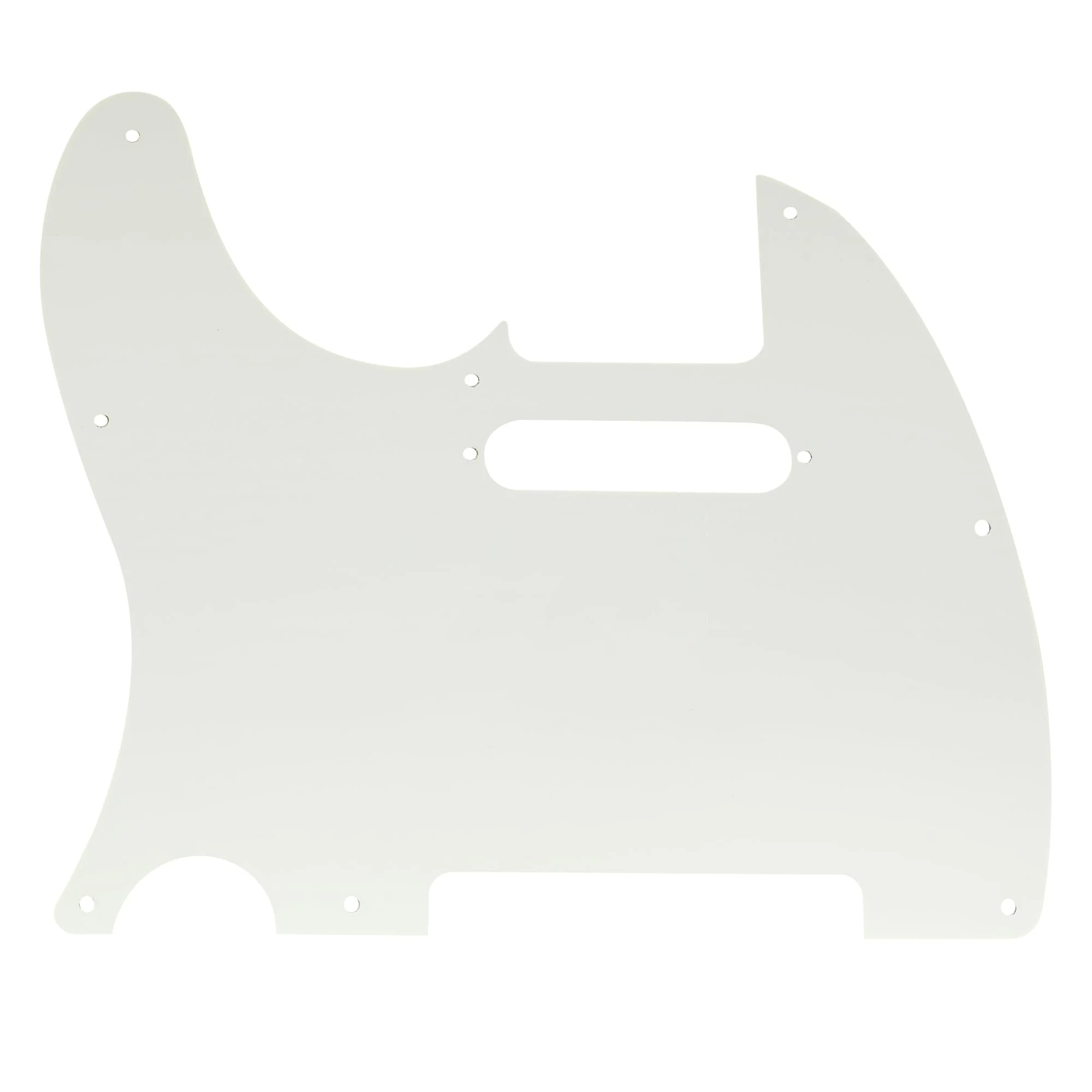 Musiclily 8 Hole Tele Pickguard TL Guitar Pick Guard Scratch Plate for USA/Mexican Fender American Standard Telecaster Modern Electric Guitar, 3Ply Aged White - Image 3