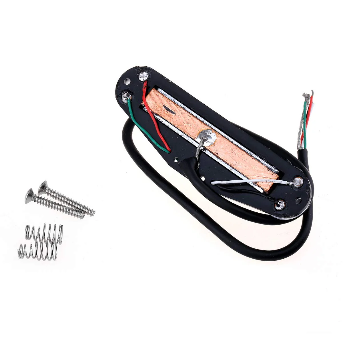 Musiclily Dual Hot Rail High Output Guitar Single Coil Size Humbucker Pickup for Fender Squier Strat, White - Image 3