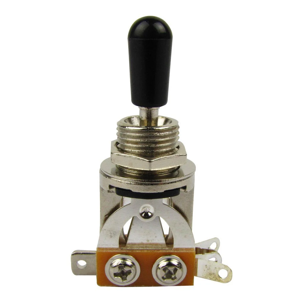 Musiclily Plastic 3 Way Pickup Selector Toggle Switch for Gibon Epiphone Les Paul Guitar Part, Black Tip (Pack of 2) - Image 2