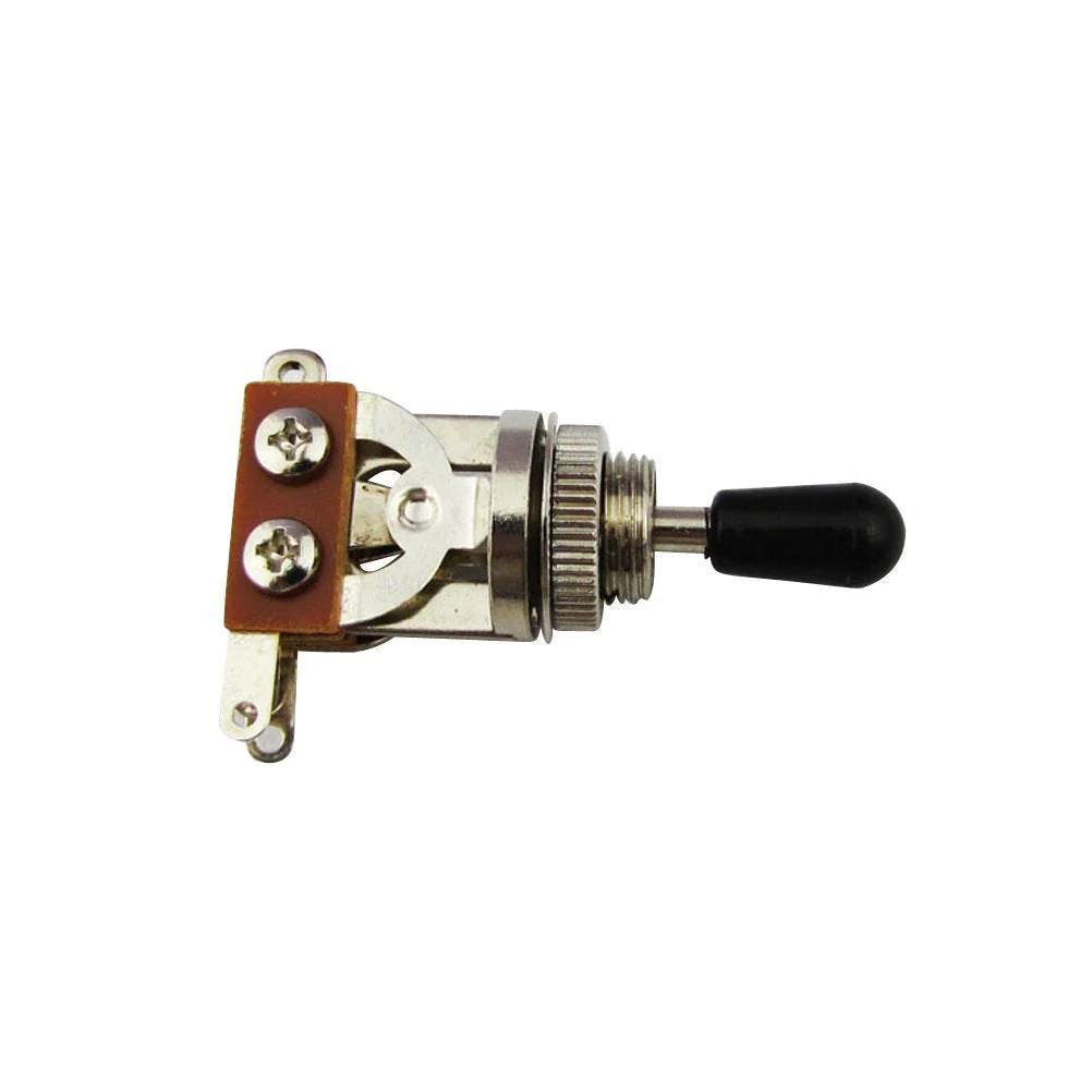 Musiclily Plastic 3 Way Pickup Selector Toggle Switch for Gibon Epiphone Les Paul Guitar Part, Black Tip (Pack of 2) - Image 3