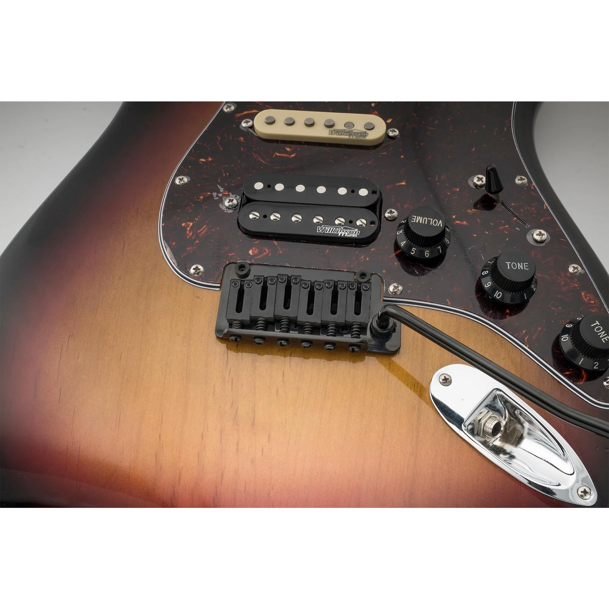 Musiclily Pro 10.5mm Stainless Steel Modern Guitar Tremolo Bridge Saddles for Fender Strat Stratocaster Tele Telecaster Electric Guitar, Black (Set of 6) - Image 6