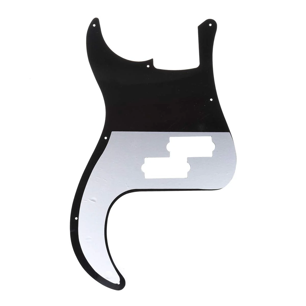 Musiclily Pro 10-Hole P Bass Pickguard for JPN Fender Japan 4-String Precision Bass, 1Ply Black - Image 2