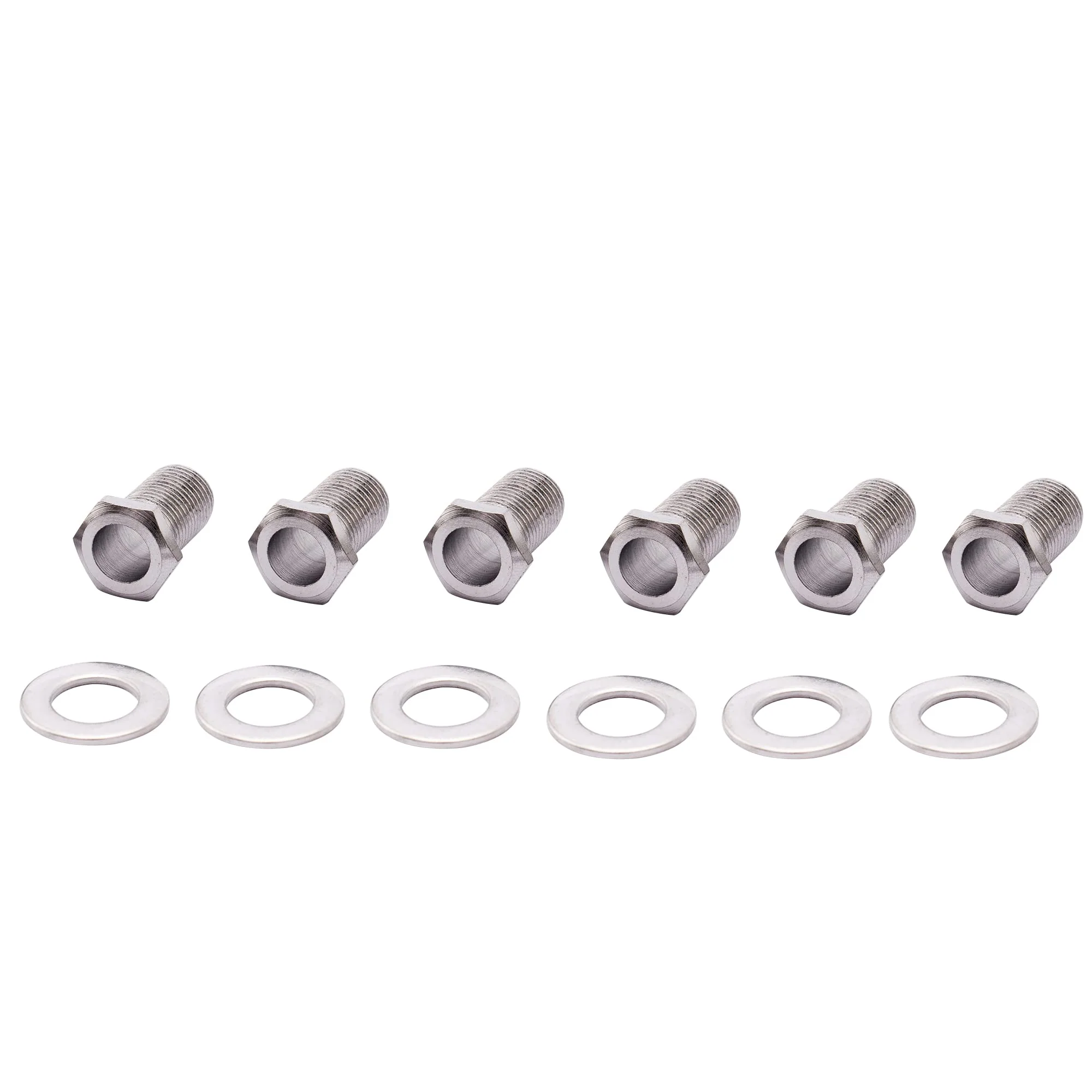 Musiclily Pro 10mm Guitar Tuner Bushings and 14mm Washers for Modern Electric Guitar Sealed Tuning Pegs Machine Heads, Chrome (Set of 6) - Image 6