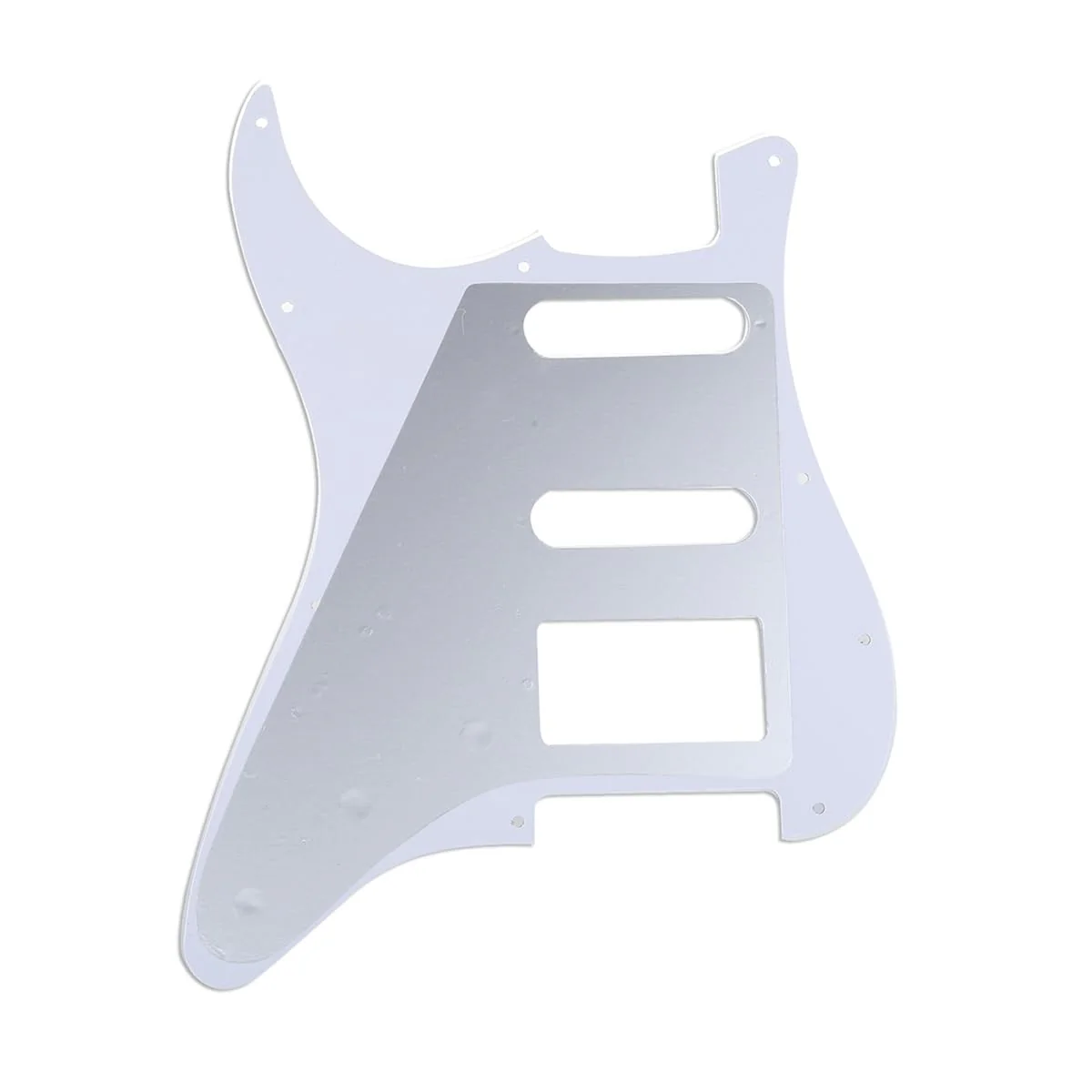 Musiclily Pro 11-Hole Modern Style Strat HSS Pickguard for American Stratocaster Guitar, 4Ply Tortoise Shell - Image 3