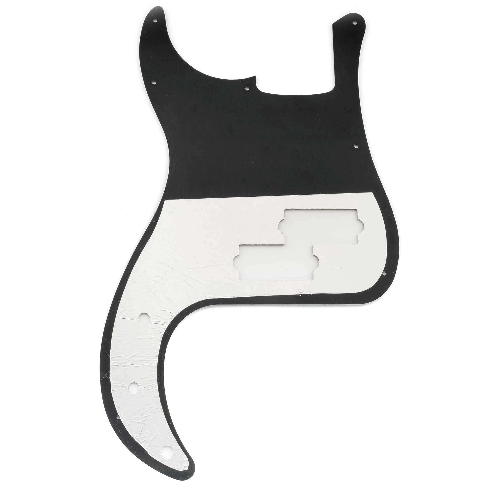 Musiclily Pro 13-Hole Bass Pickguard for Squier Sonic Precision Bass, 3Ply Black - Image 3
