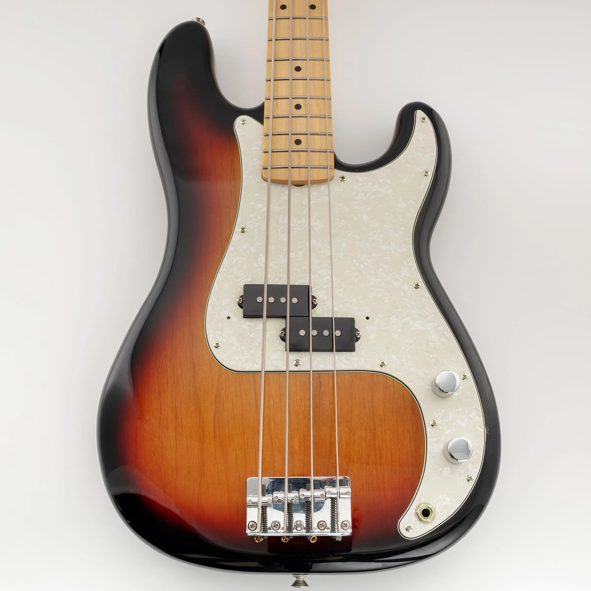 Musiclily Pro 13-Hole P Bass Pickguard for MIJ Fender Japan 4-String Precision Bass, 4Ply Aged White Pearl - Image 5