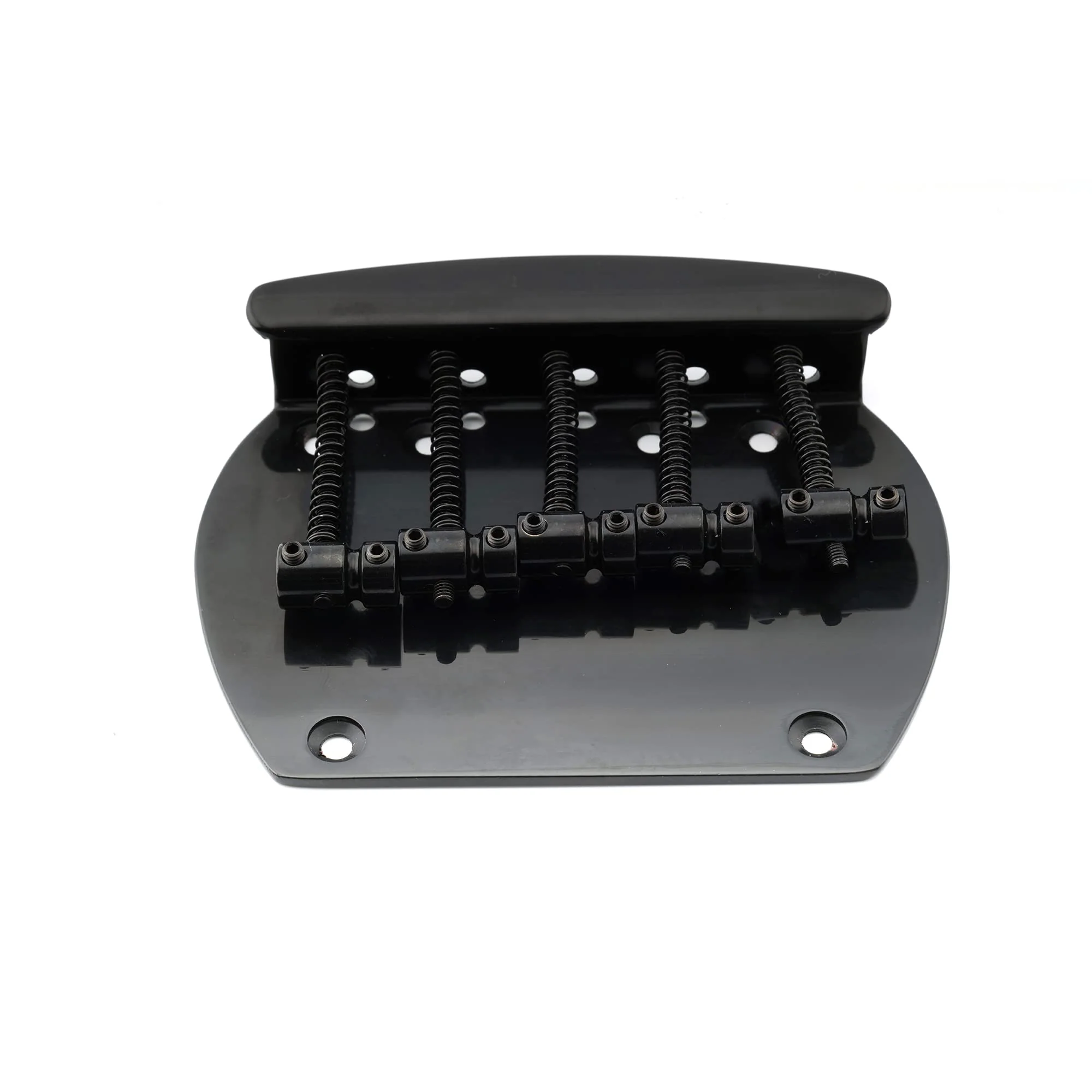 Musiclily Pro 16mm Steel 5-String Bass Bridge for Musicman Style Bass, Black - Image 5