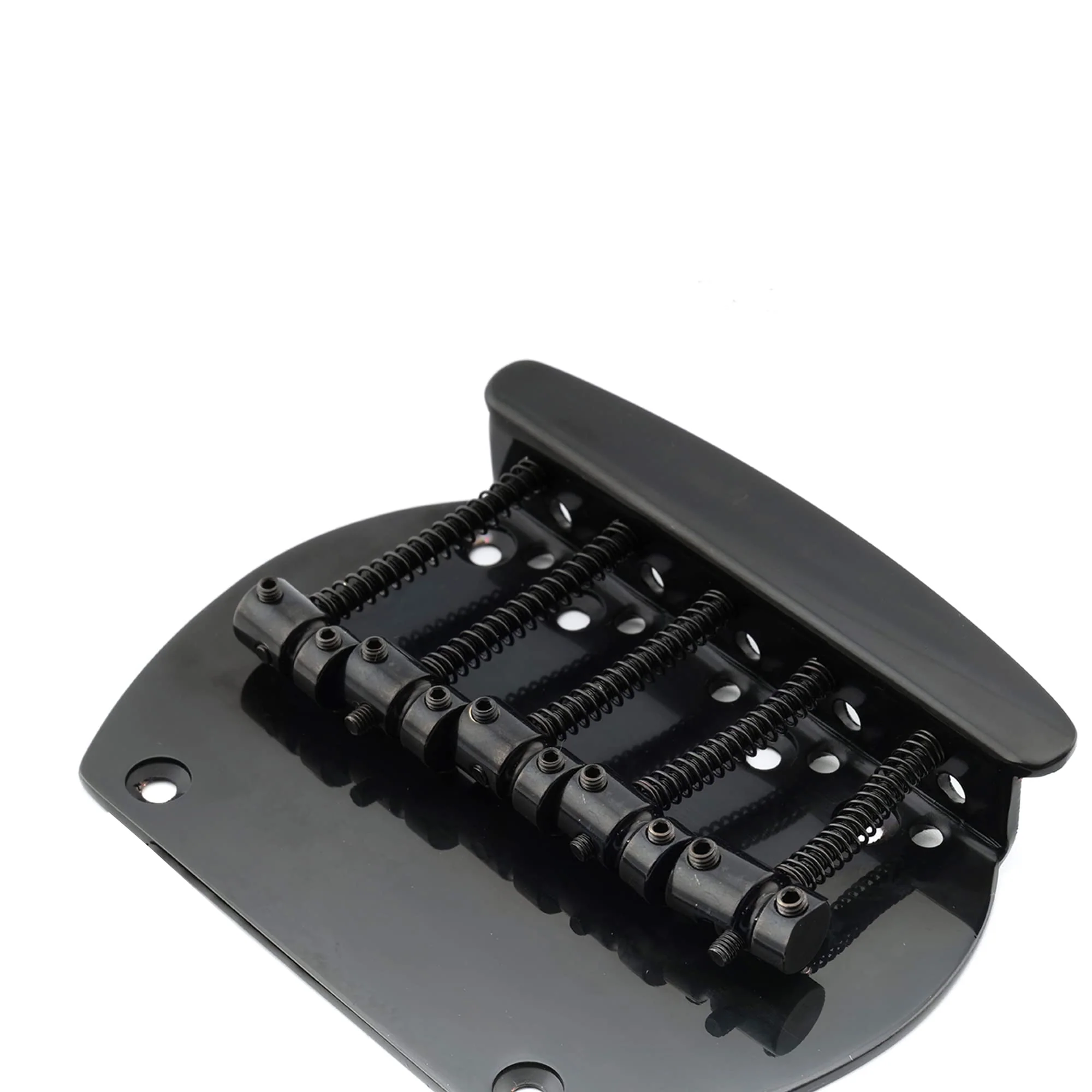 Musiclily Pro 16mm Steel 5-String Bass Bridge for Musicman Style Bass, Black - Image 6