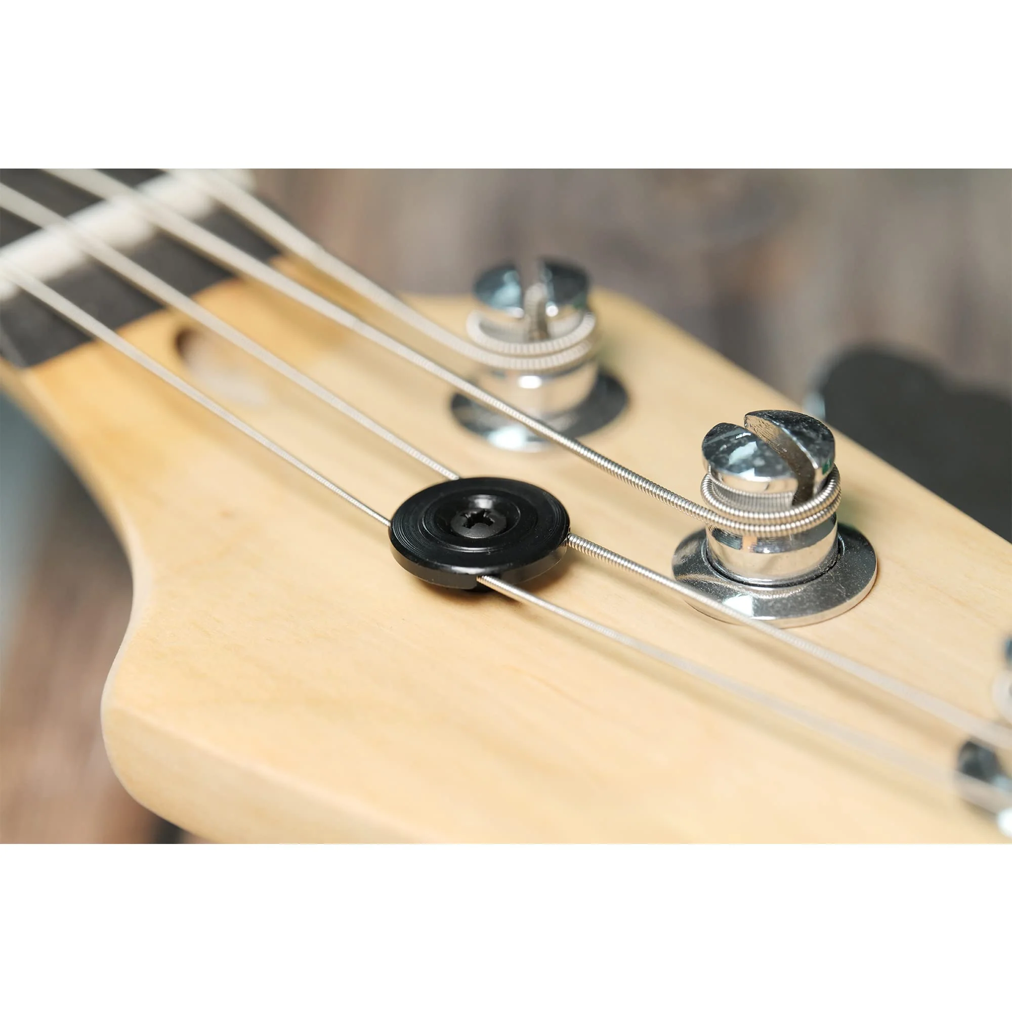 Musiclily Pro 19mm Steel Vintage Round Bass String Tree String Guide Retainer for Fender Precision Jazz Bass Electric Bass, Black - Image 6