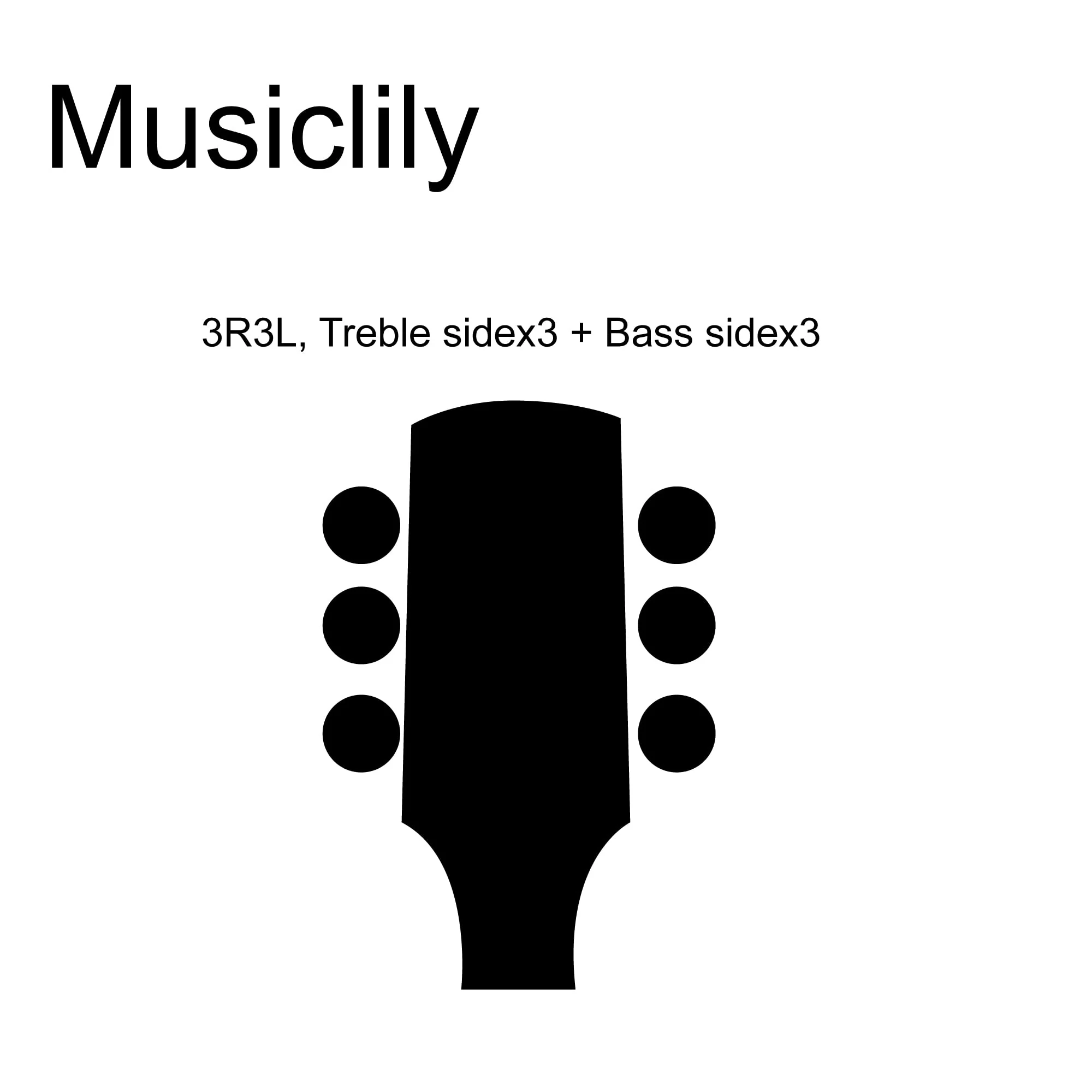 Musiclily Pro 3+3 Classical Guitar String Tuning Pegs Keys Guitar Machine Heads Tuners Set for Classical Guitar, Nickel Oval Button Oval button Nickel - Image 3