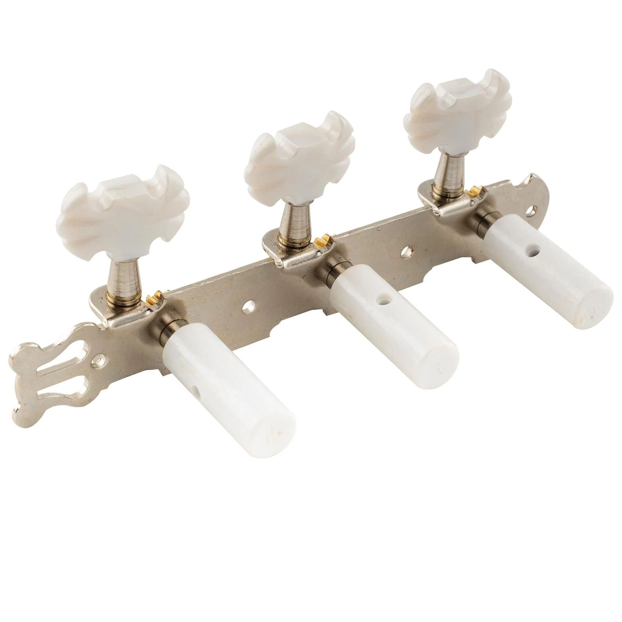 Musiclily Pro 3+3 Lyra Style Classical Guitar Machine Heads Tuning Pegs Keys Tuners Set Butterfly Button Nickel - Image 5