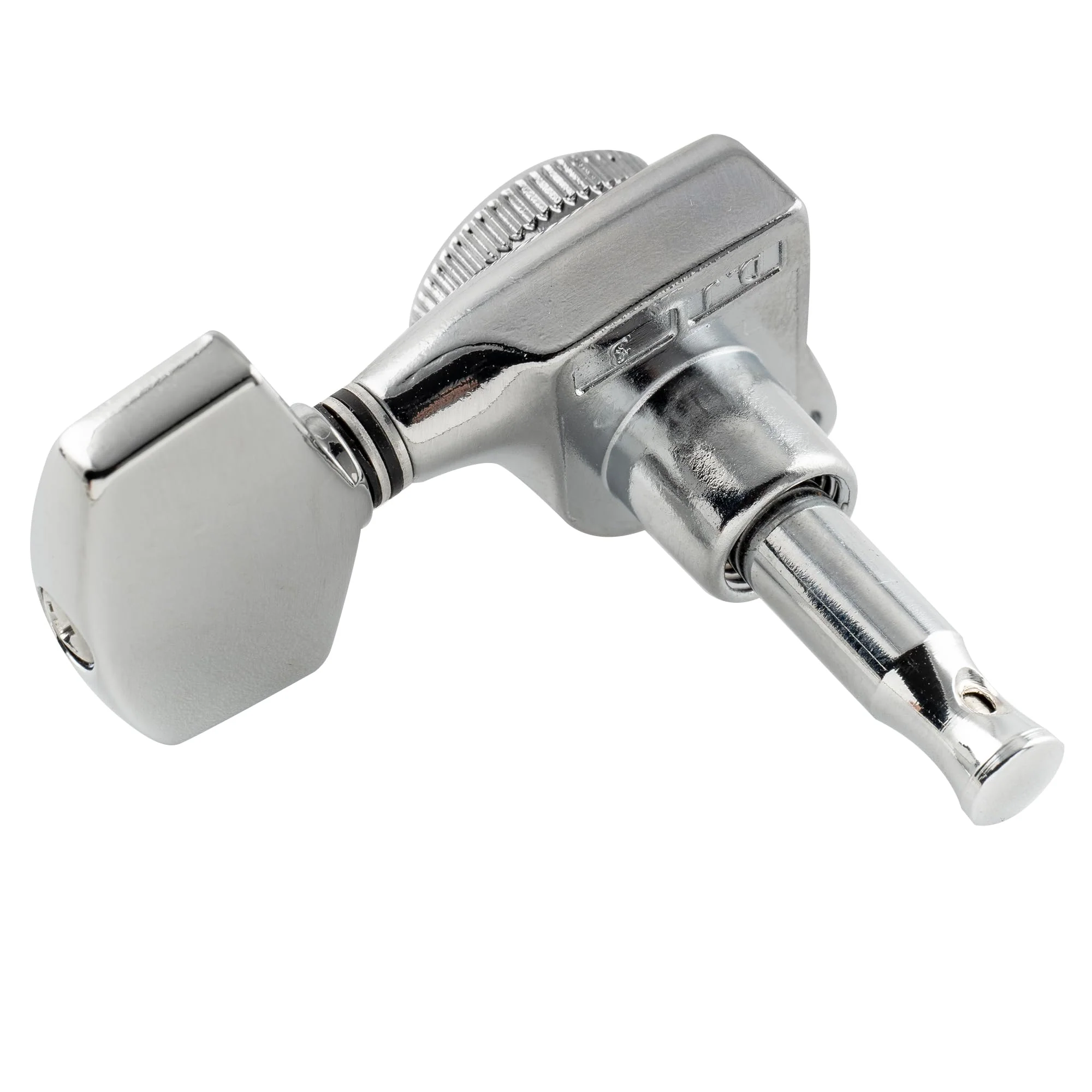 Musiclily Pro 3L+3R Guitar Locking Tuners 18:1 Ratio Lock String Tuning Key Pegs Machine Heads Replacement for LP SG Style Style Electric Folk or Acoustic Guitar, Chrome with Big Hex Button - Image 6