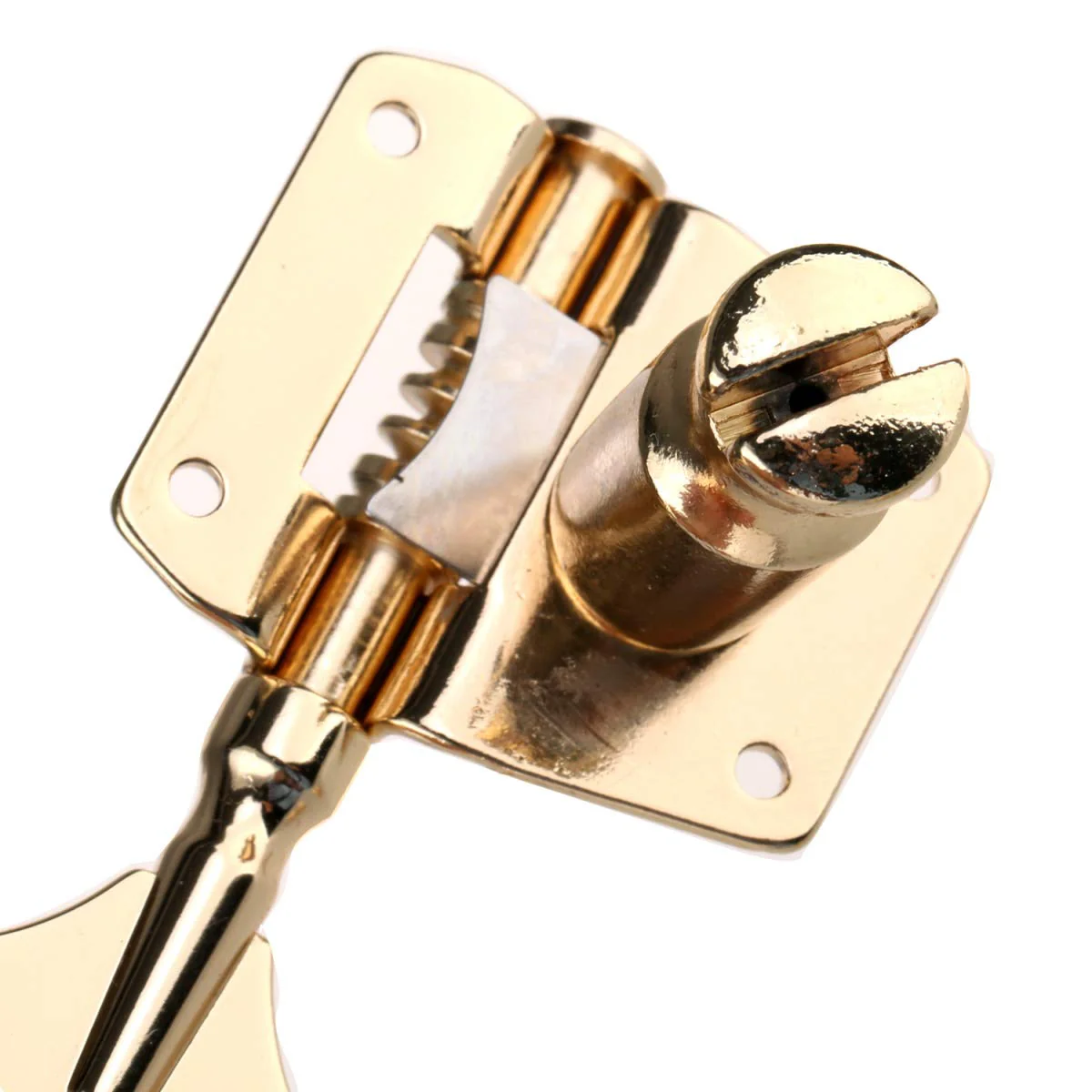 Musiclily Pro 4 In Line Open Gear Electric Bass Tuners Machine Heads Tuning Keys Pegs for Precision Jazz Bass, Gold Gold Color - Image 6