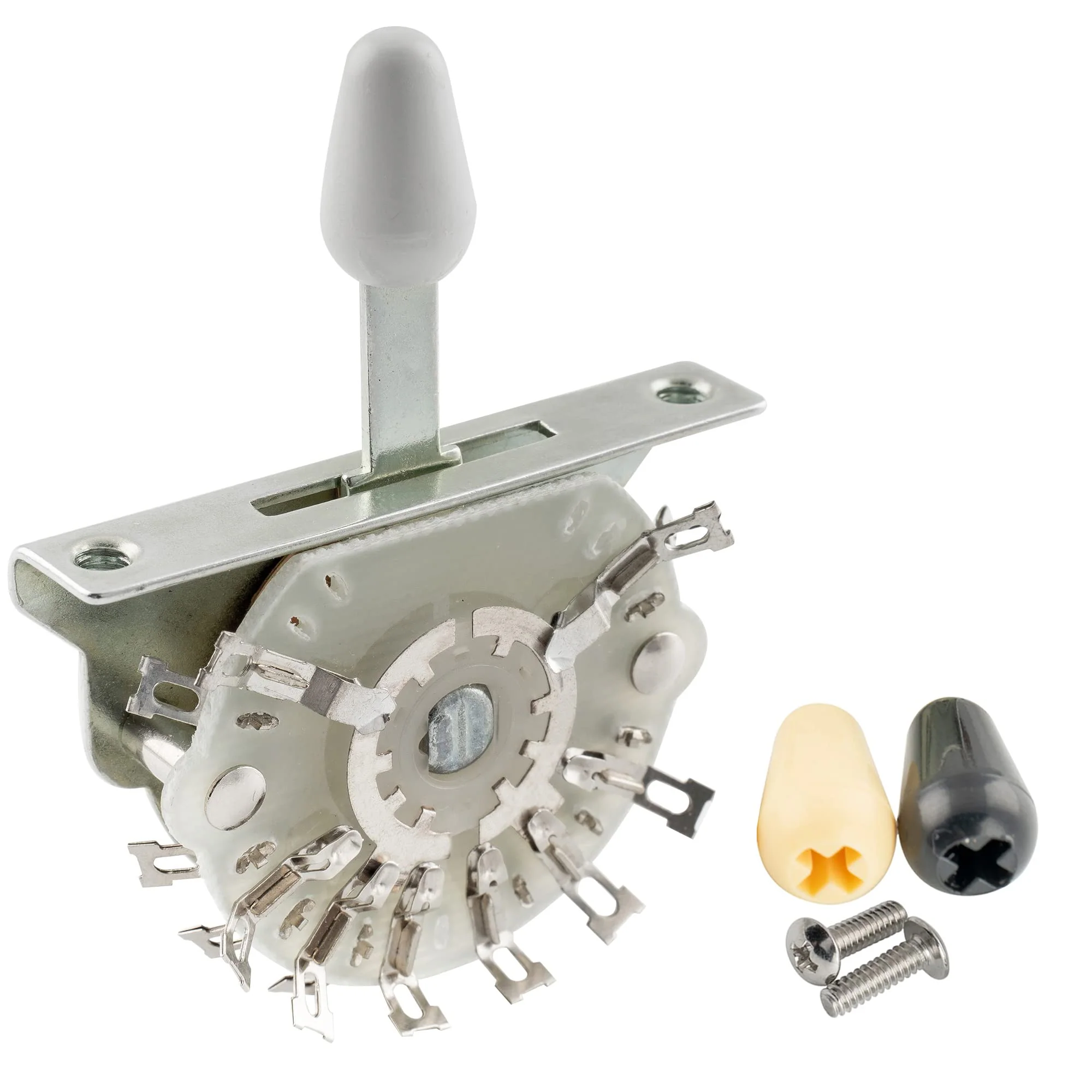 Musiclily Pro 4-Pole 3-Way Pickup Selector Blade Switch Lever Switch for Strat Tele Style Electric Guitar 3-way 4-pole
