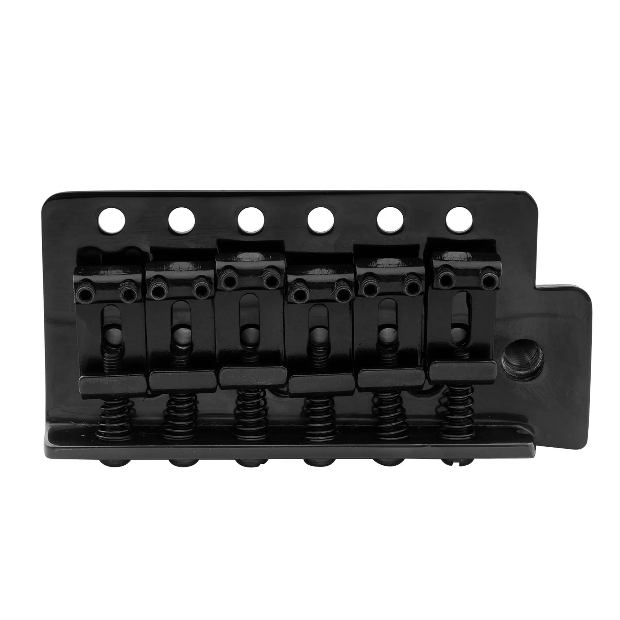Musiclily Pro 52.5mm Vintage 6-Screw Tremolo Bridge 36mm Solid Brass Block for Squier Strat Style Electric Guitar, Black - Image 3
